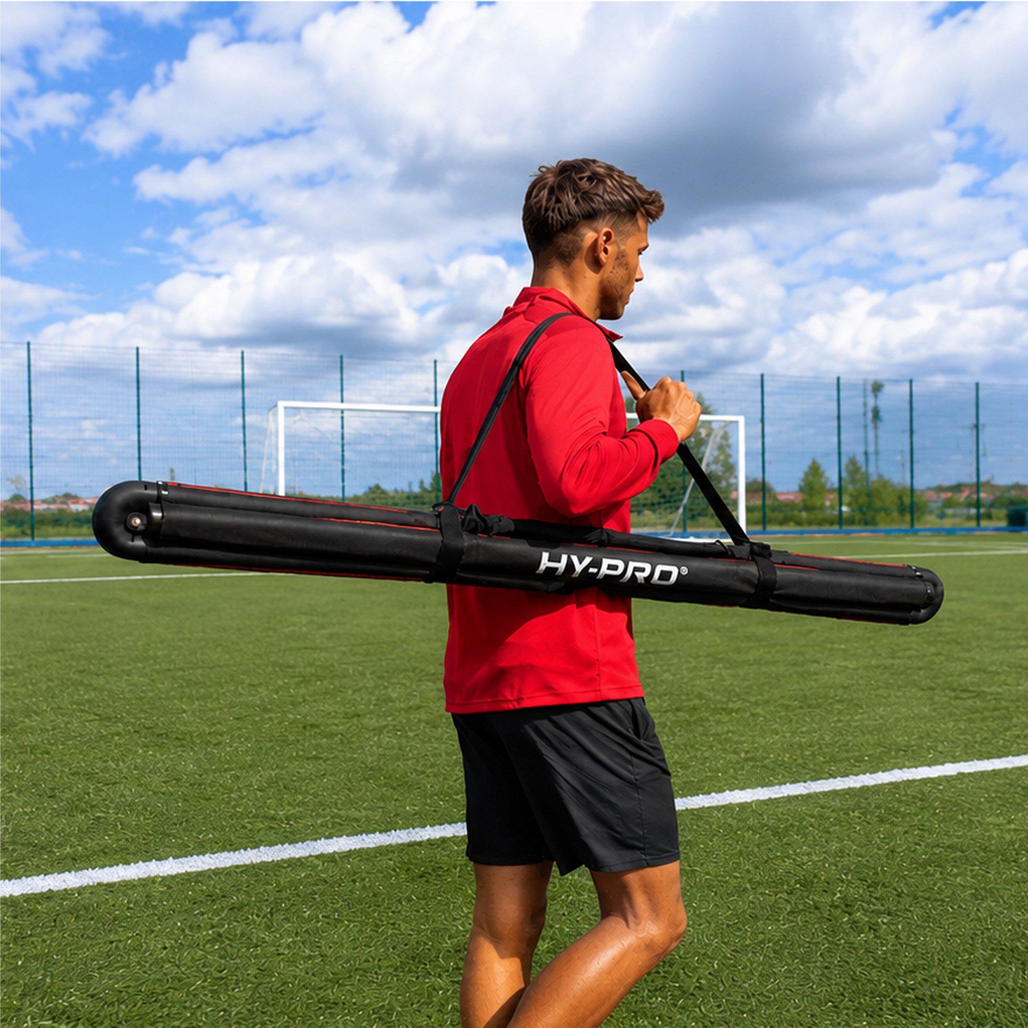 Black - Hy-Pro - Hy-Pro Training 3v3 Aluminium Foldable Goal - 4