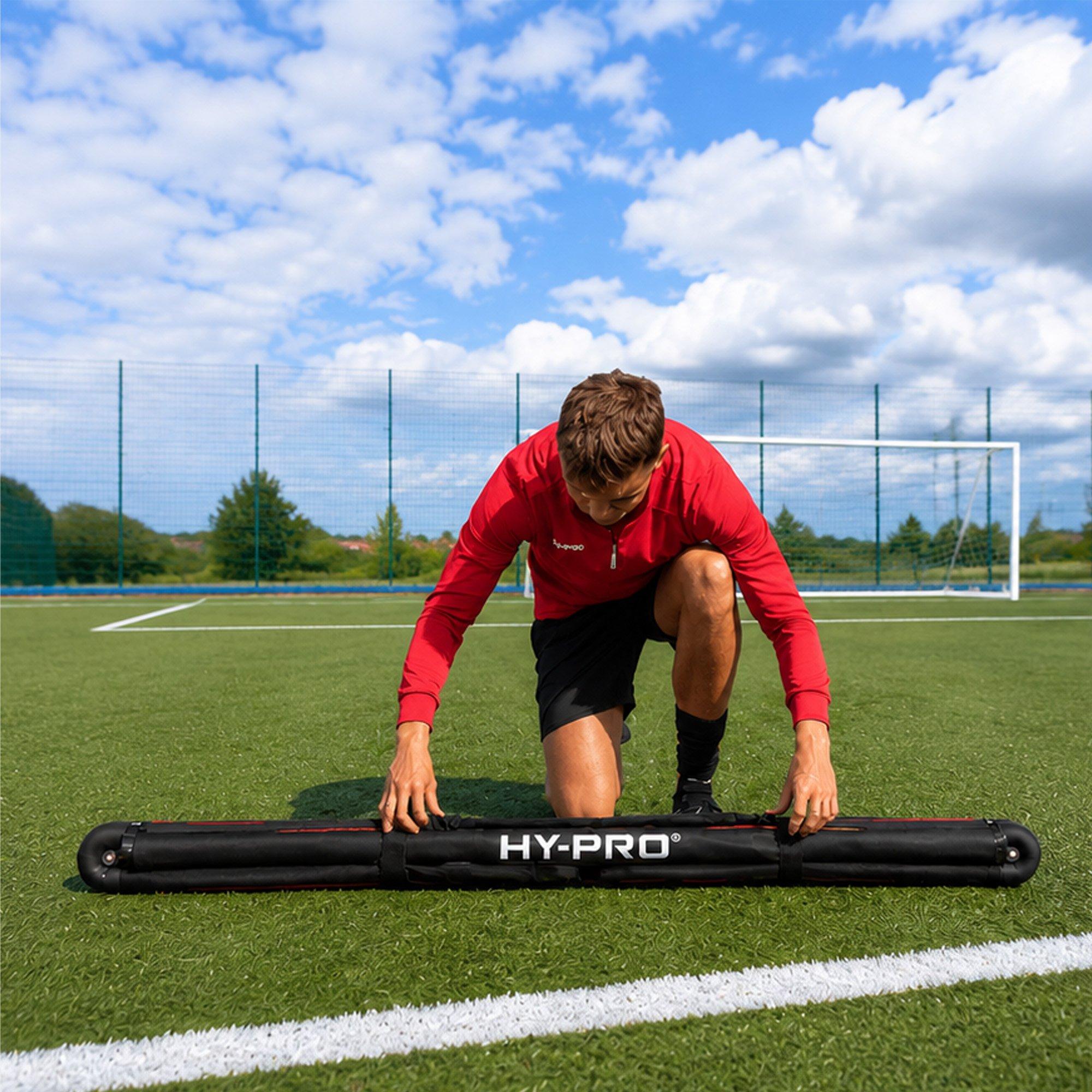 Black - Hy-Pro - Hy-Pro Training 3v3 Aluminium Foldable Goal - 5