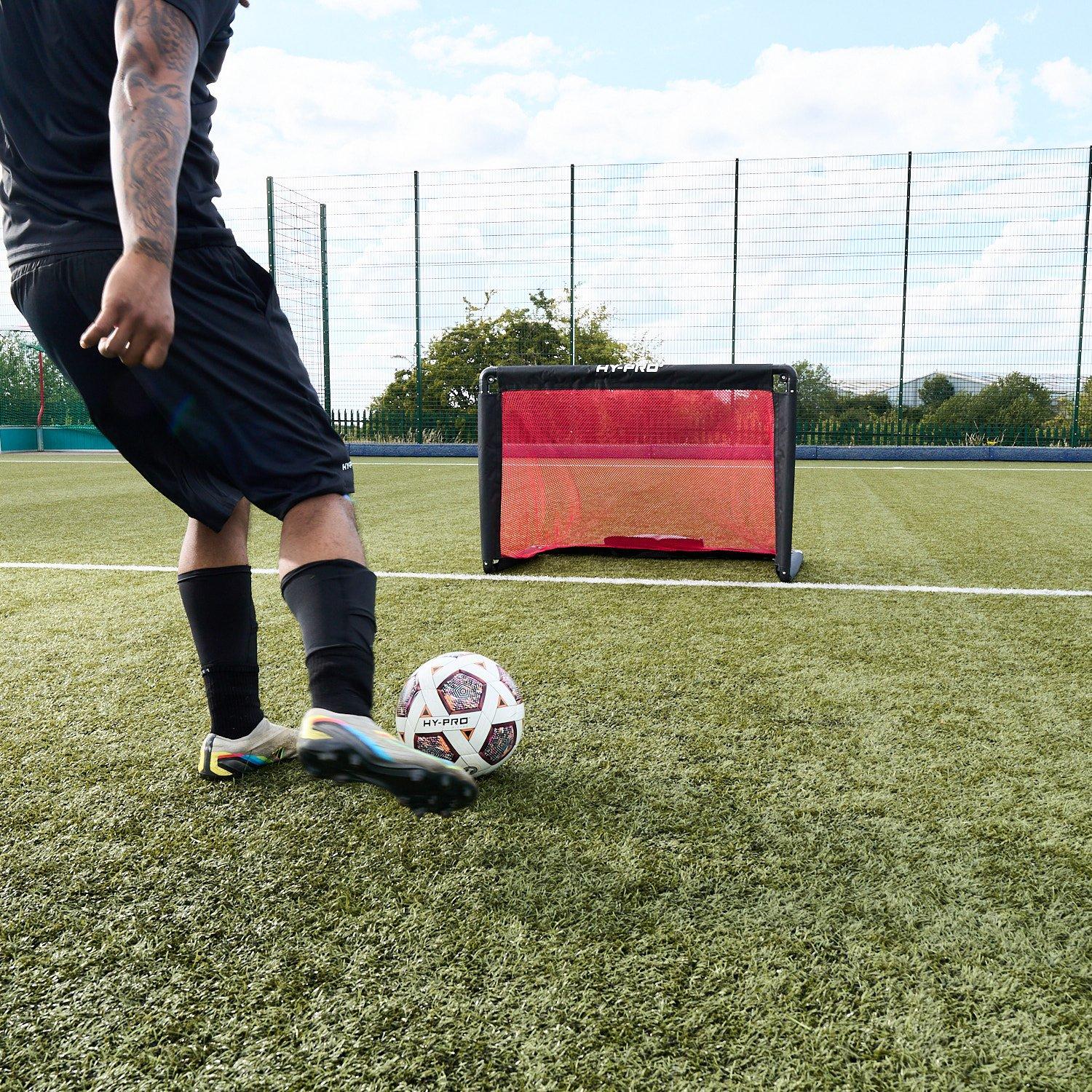 Black - Hy-Pro - Hy-Pro Training 3v3 Aluminium Foldable Goal - 6