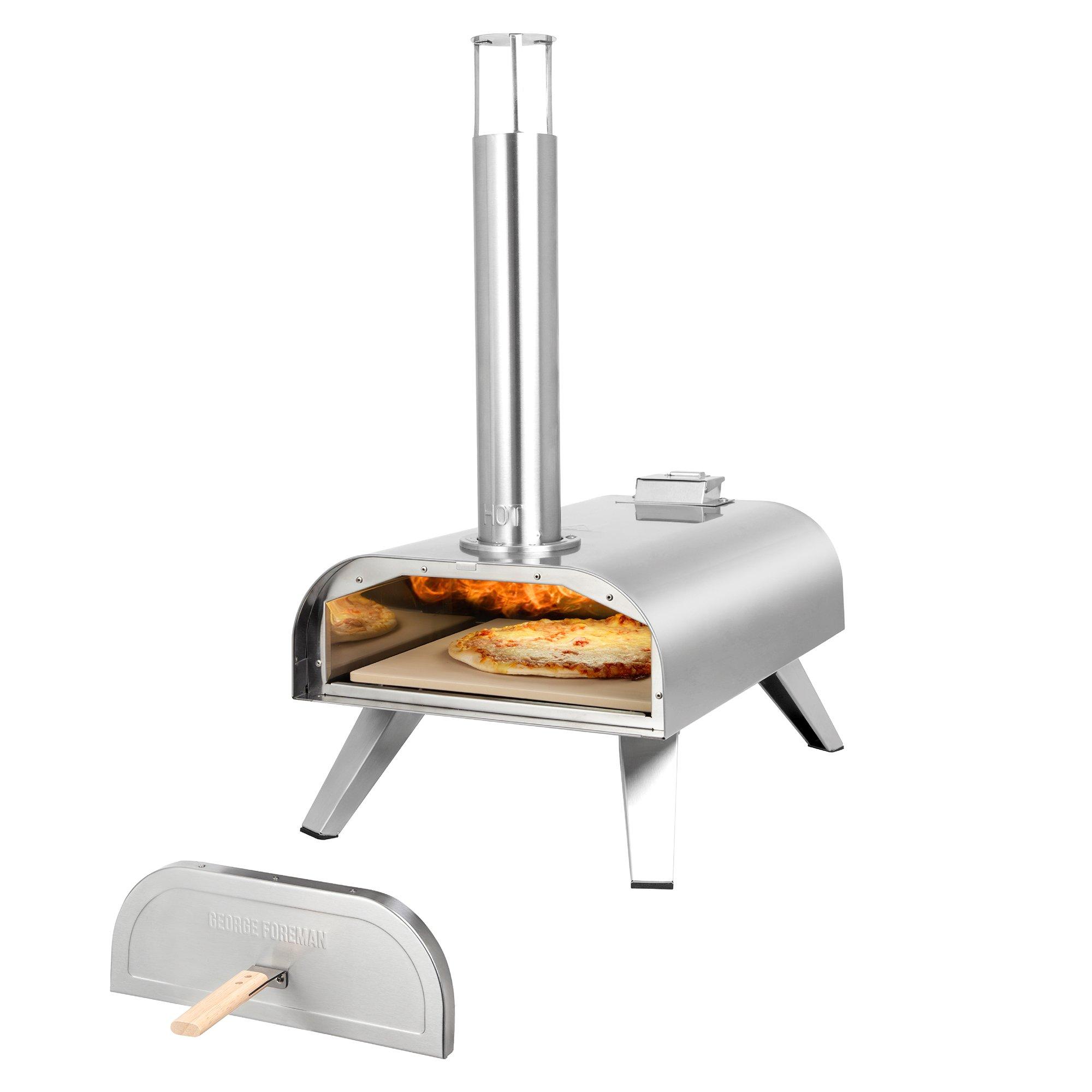 Stainless Steel - George Foreman - GFDFPO2SSPC 12 Multi-Fuel Powered Pizza Oven - 4