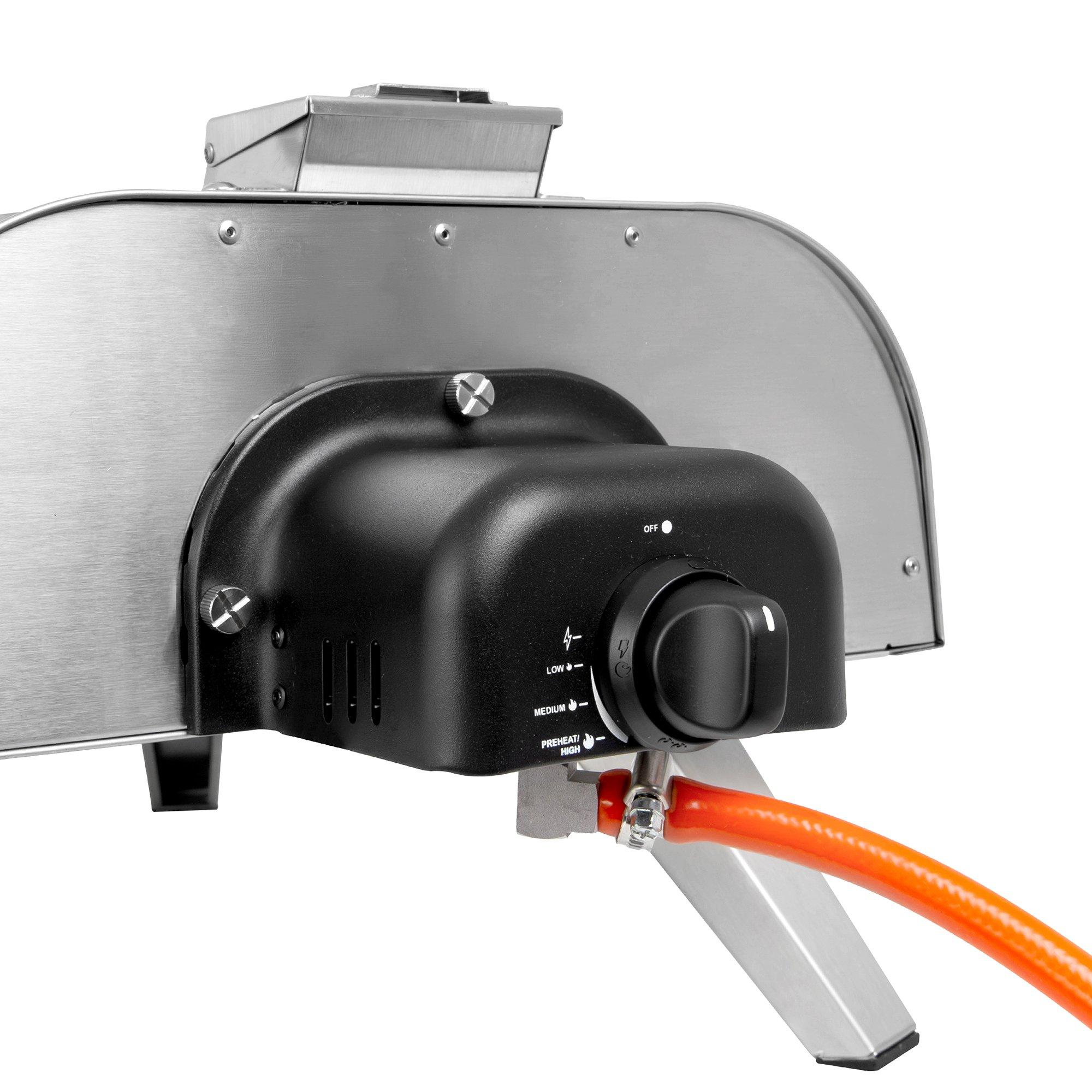 Stainless Steel - George Foreman - GFDFPO2SSPC 12 Multi-Fuel Powered Pizza Oven - 7