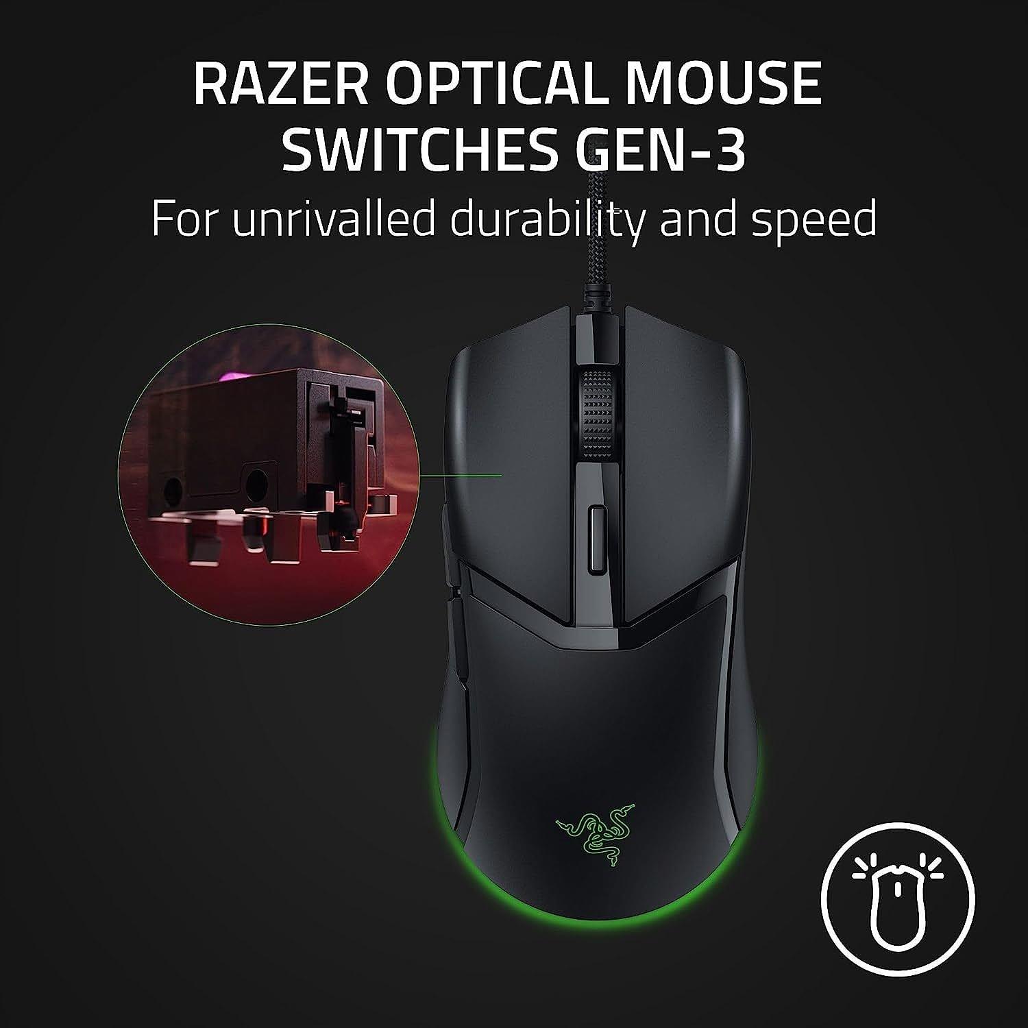 Zwart - Razer - Razer Cobra - Lightweight Wired Gaming Mouse - 6