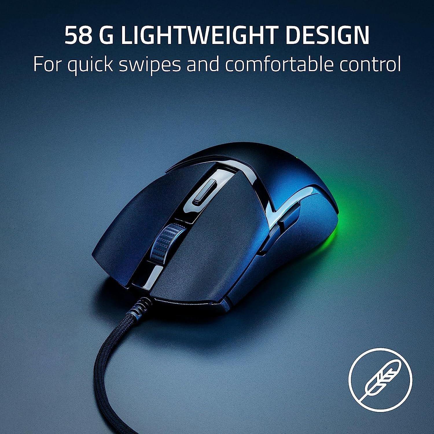 Zwart - Razer - Razer Cobra - Lightweight Wired Gaming Mouse - 8