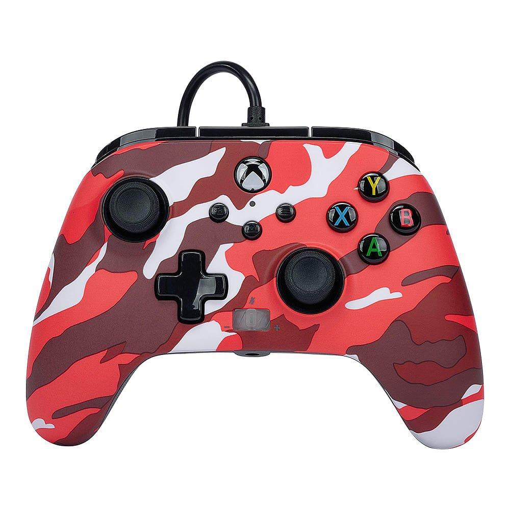 Xbox 4 - PowerA - Red Camo Enhanced Wired Controller Xbox X&S - 1