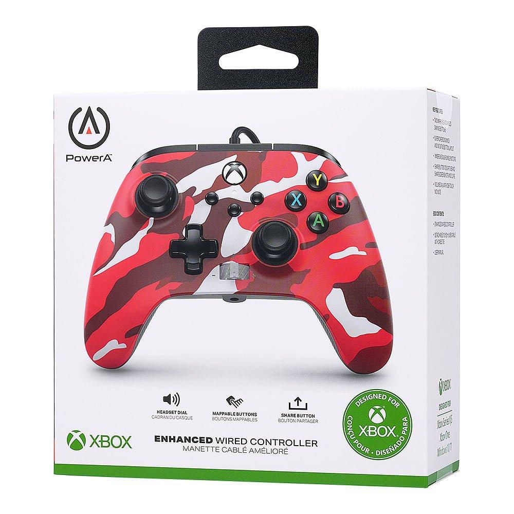 Xbox 4 - PowerA - Red Camo Enhanced Wired Controller Xbox X&S - 2