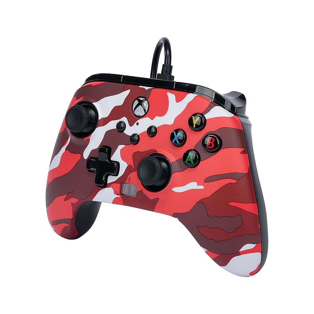 Xbox 4 - PowerA - Red Camo Enhanced Wired Controller Xbox X&S - 5