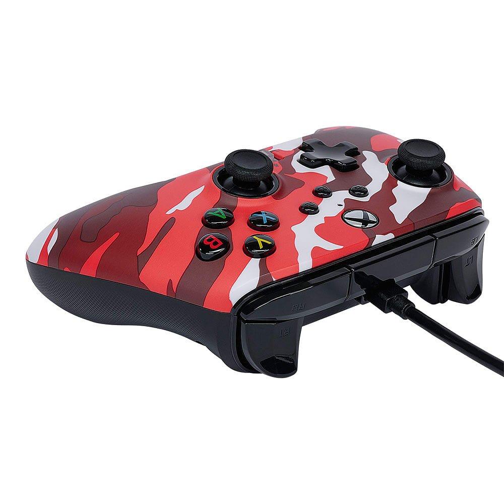 Xbox 4 - PowerA - Red Camo Enhanced Wired Controller Xbox X&S - 6