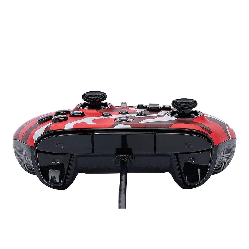 Xbox 4 - PowerA - Red Camo Enhanced Wired Controller Xbox X&S - 7