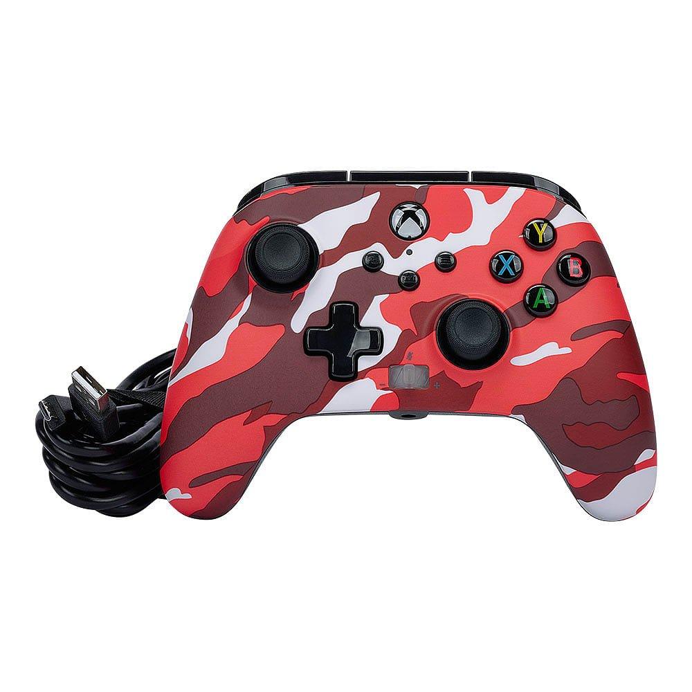 Xbox 4 - PowerA - Red Camo Enhanced Wired Controller Xbox X&S - 9