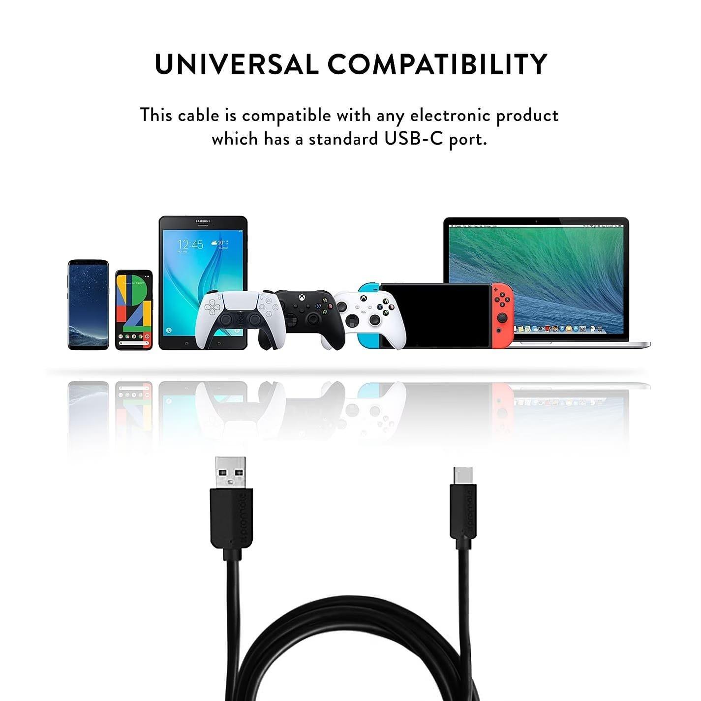 Schwarz - Numskull - 4m PVC Charge Cable USB-C - 3