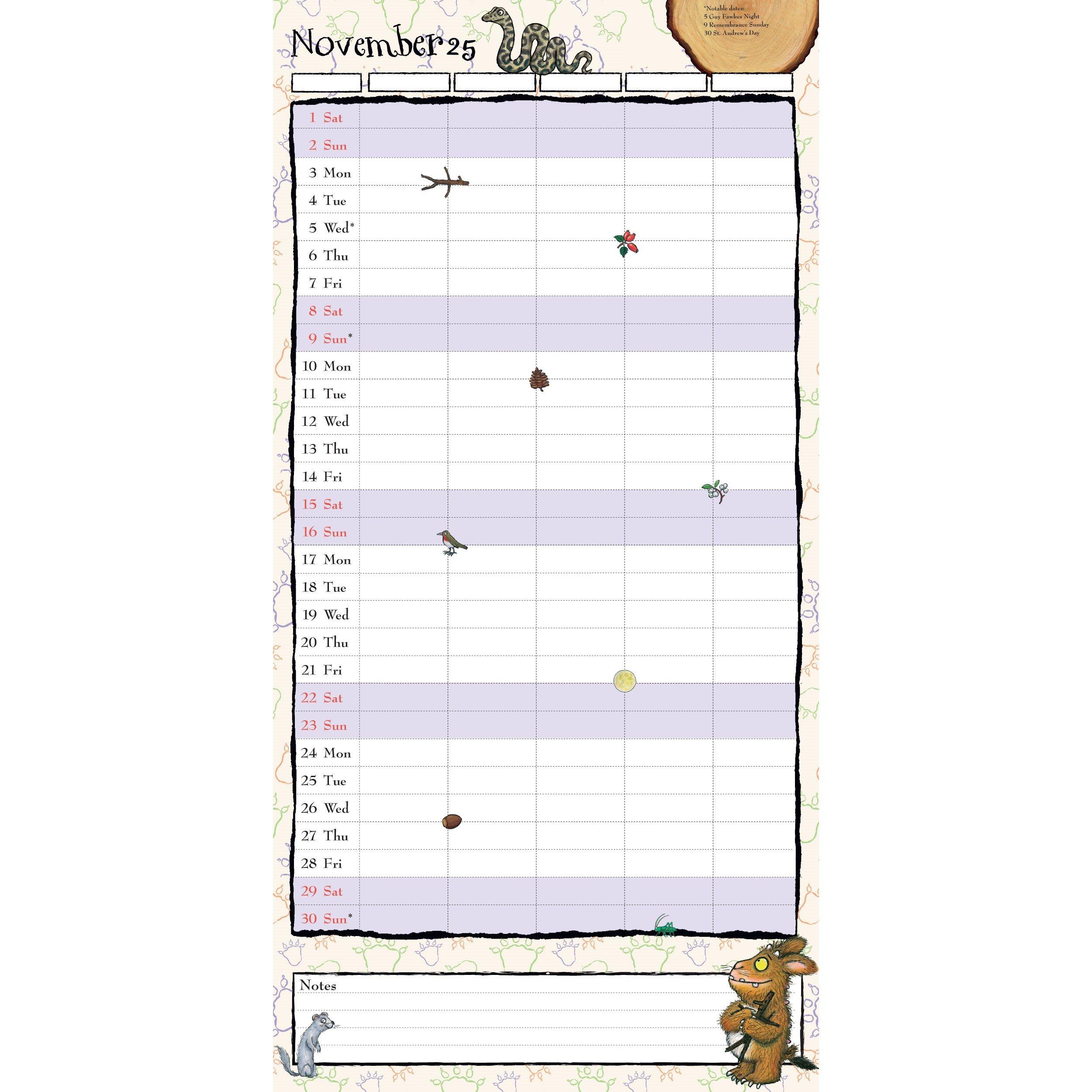 Multi - Gruffalo - THE GRUFFALO 2026 FAMILY ORGANISER CALENDAR (WITH - 3