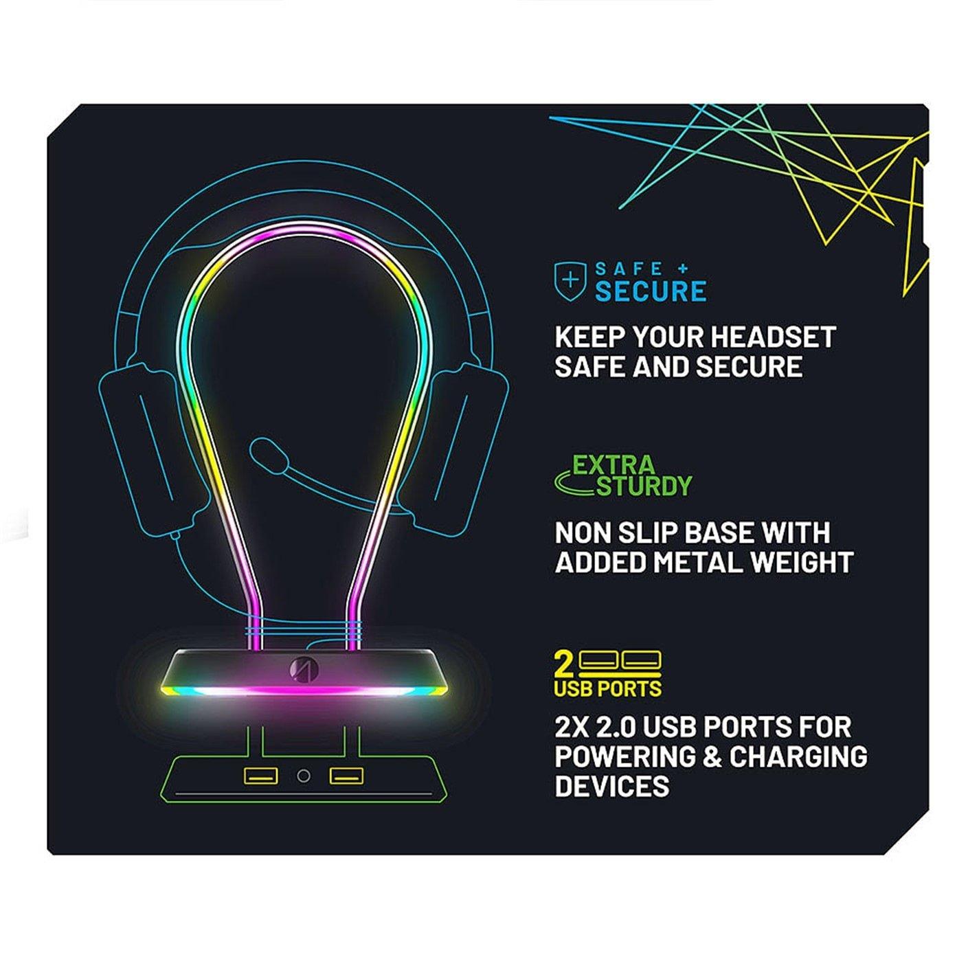 Multi-Formato - Stealth - Light Up Gaming Headset Stand - 6