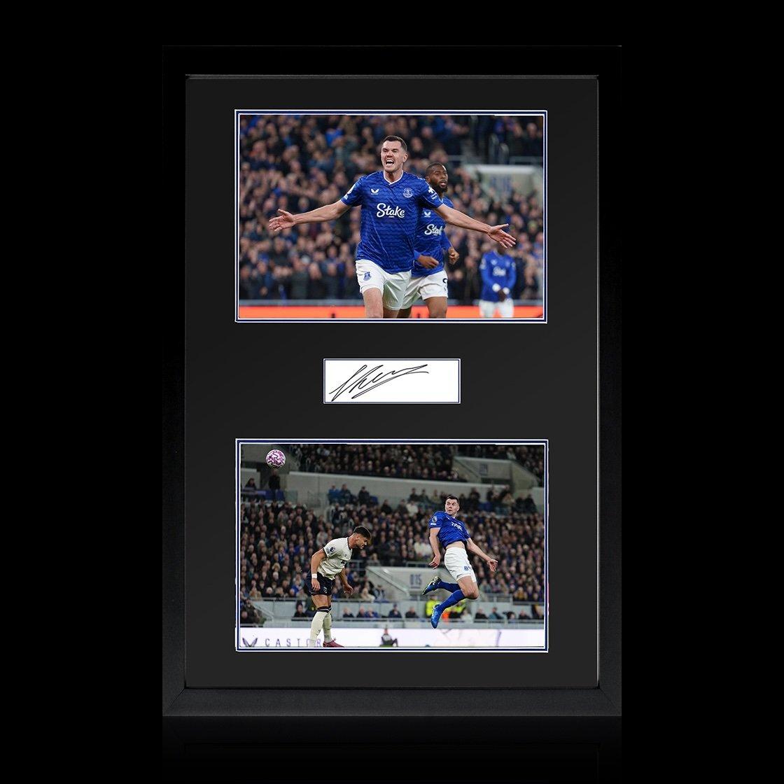 Blue - The Fan Cave - Michael Keane Signed Everton Plaque Iconic Frame I - 1