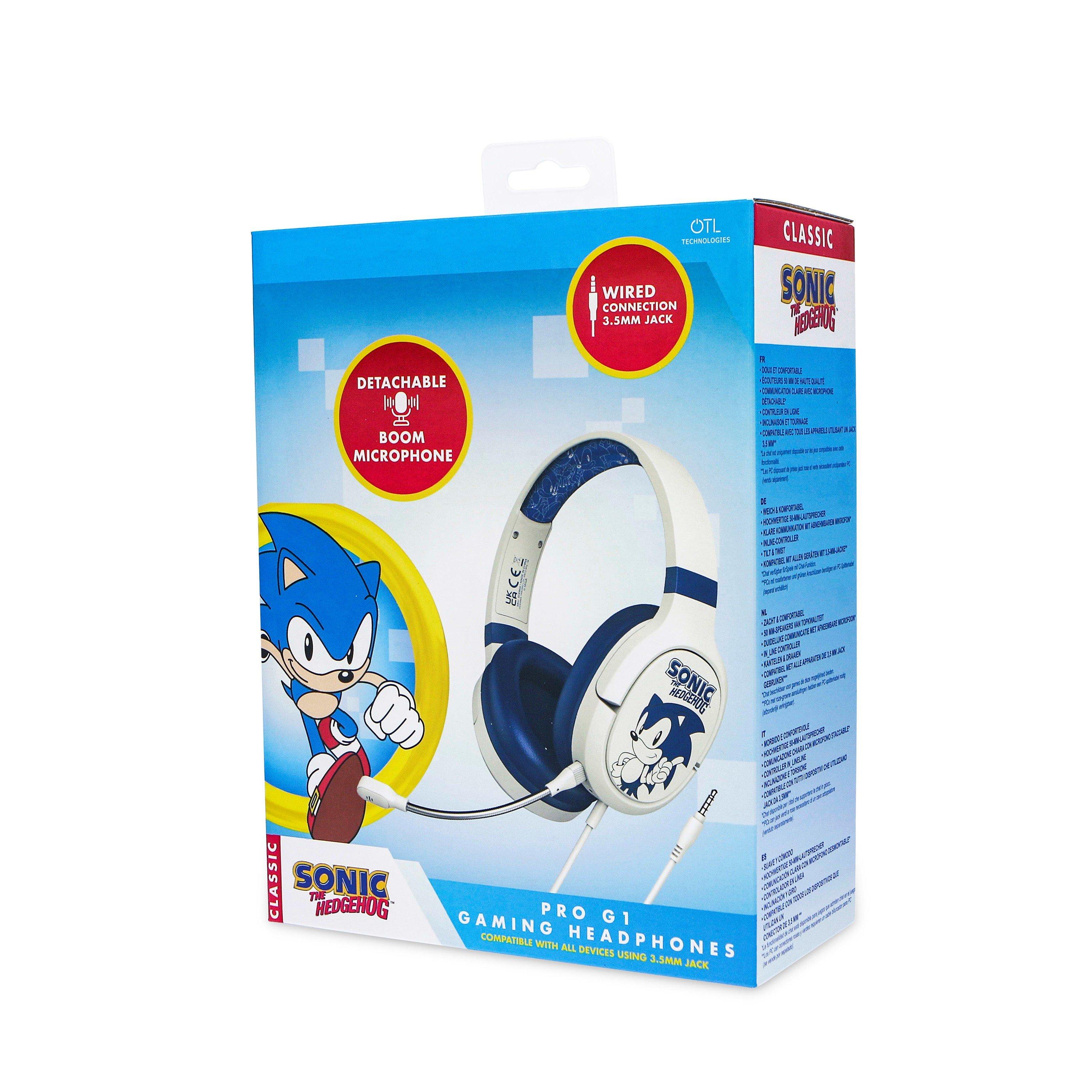 White / Blue - OTL Technologies - PRO G1 Sonic Classic Gaming Headphones - 6