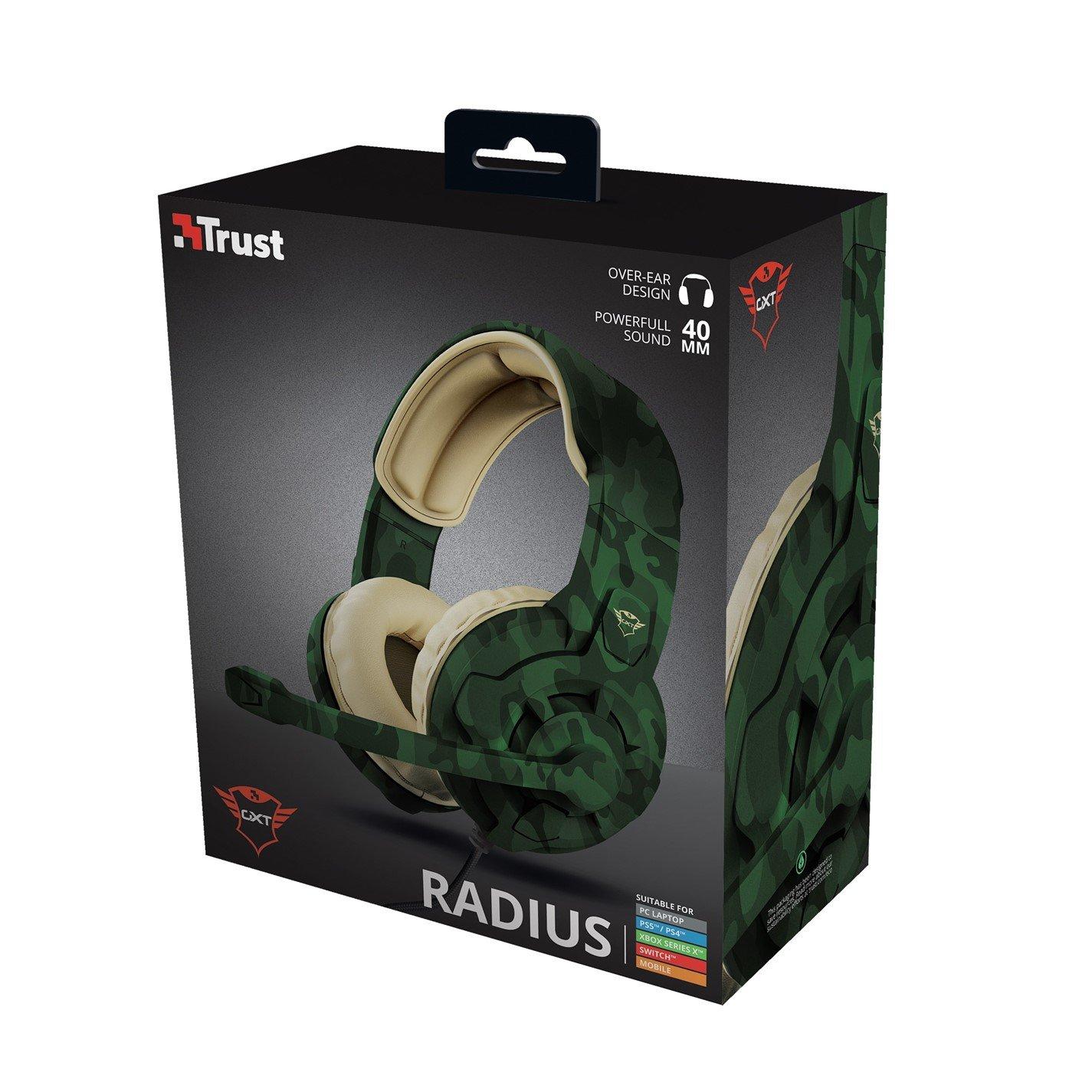 Tarngrün - Trust - GXT 411C Radius Headset - Jungle Camo - 5