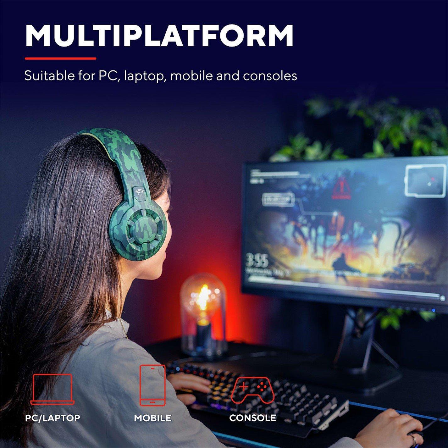 Tarngrün - Trust - GXT 411C Radius Headset - Jungle Camo - 9