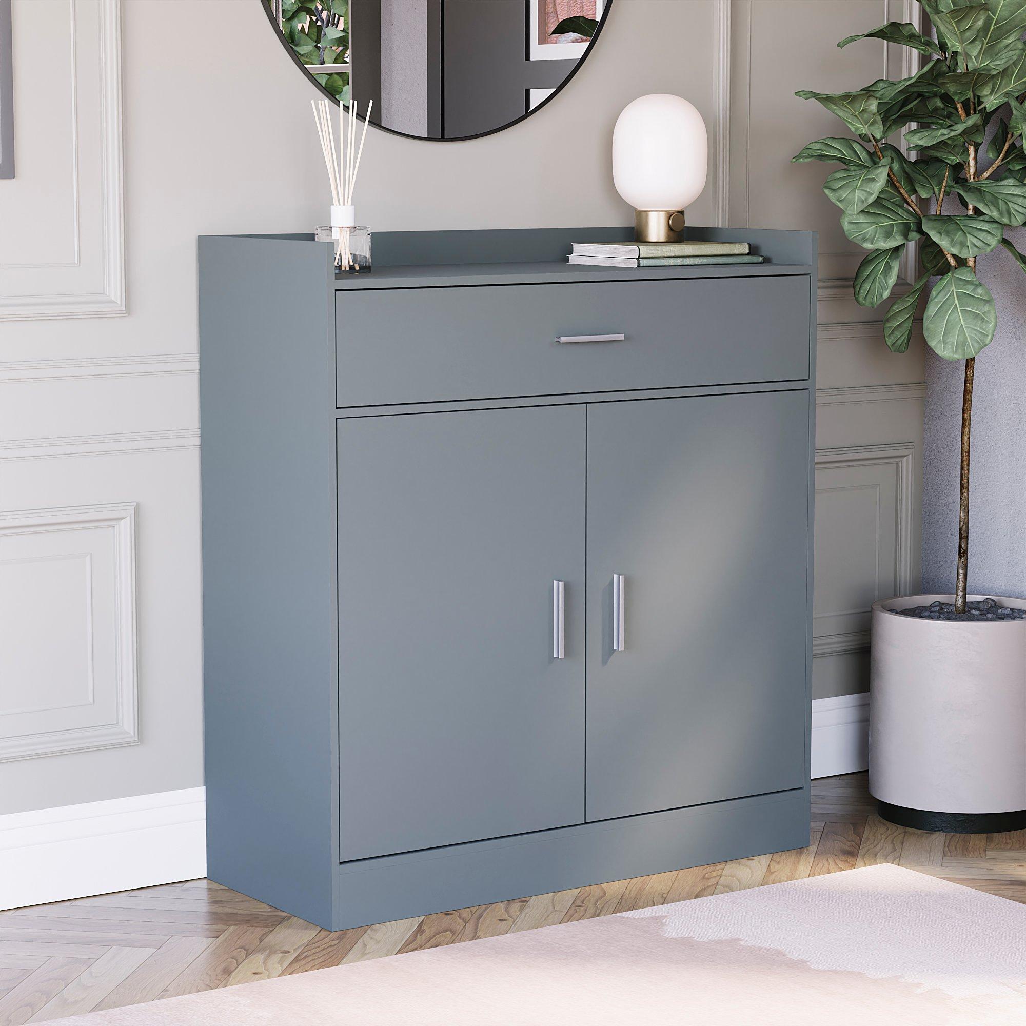 Vida Designs Dalby 2 Door 1 Drawer Shoe Cabinet