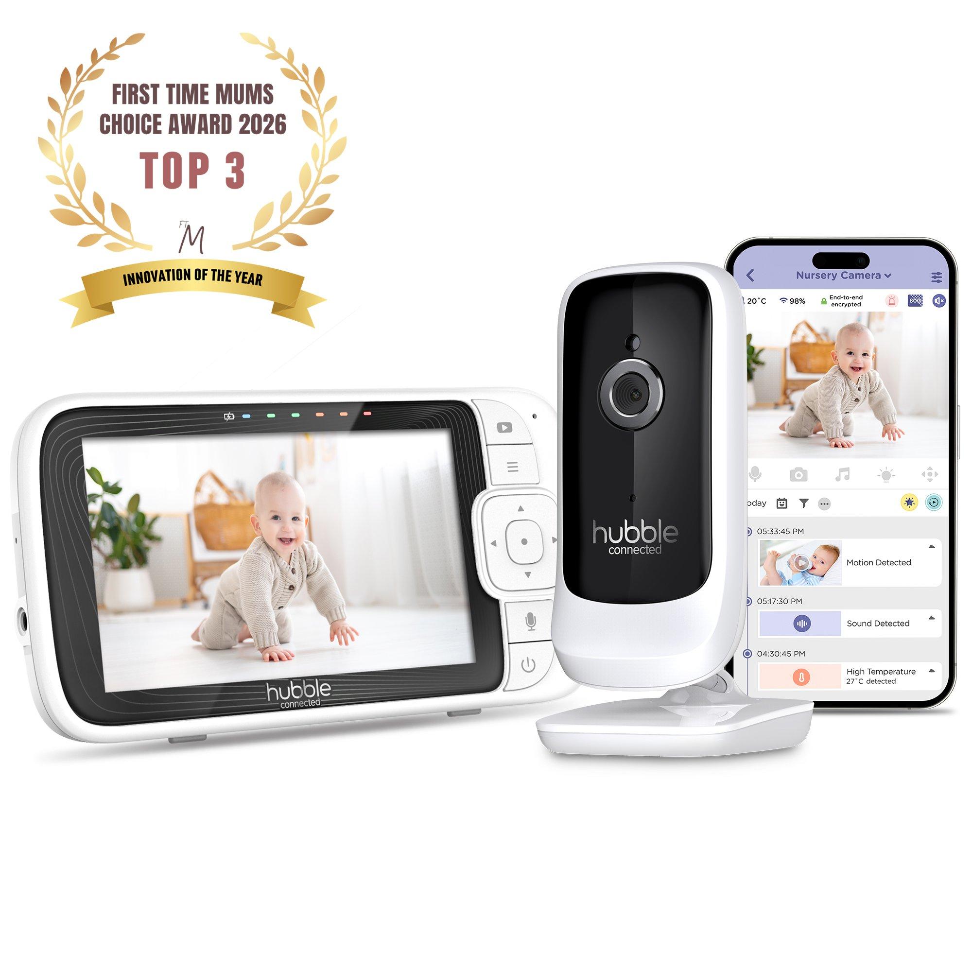 White - Hubble - Nursery Pal Connect 5 Smart Baby Monitor wi - 1