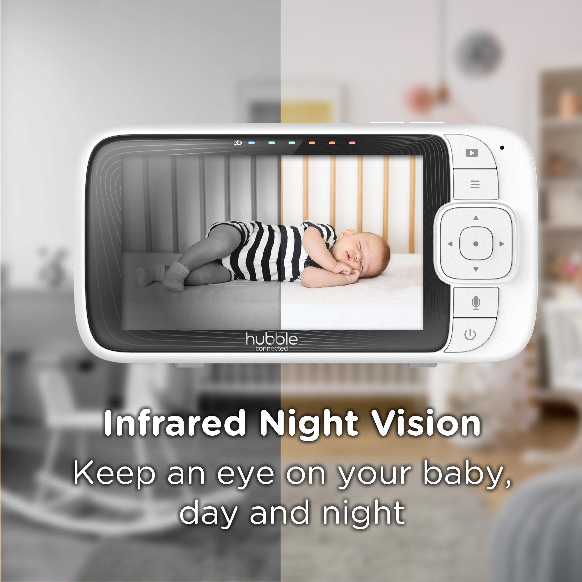 White - Hubble - Nursery Pal Connect 5 Smart Baby Monitor wi - 11