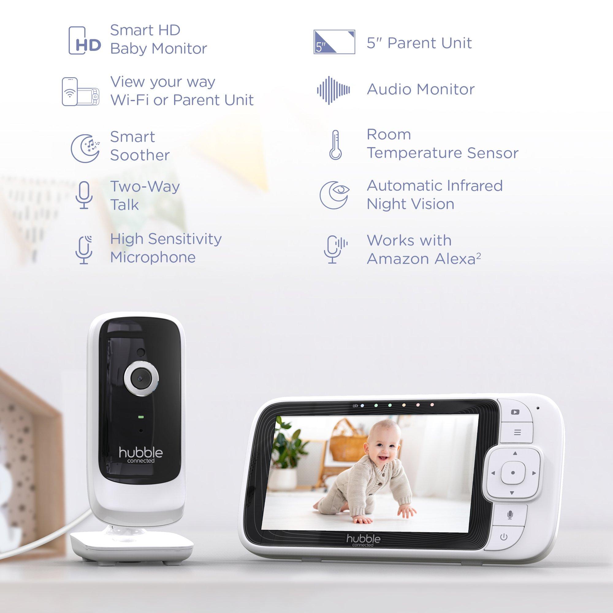 White - Hubble - Nursery Pal Connect 5 Smart Baby Monitor wi - 5