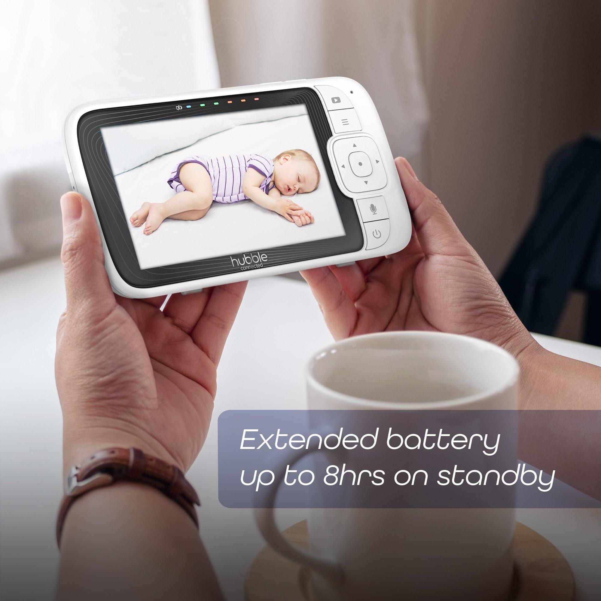 White - Hubble - Nursery Pal Connect 5 Smart Baby Monitor wi - 6