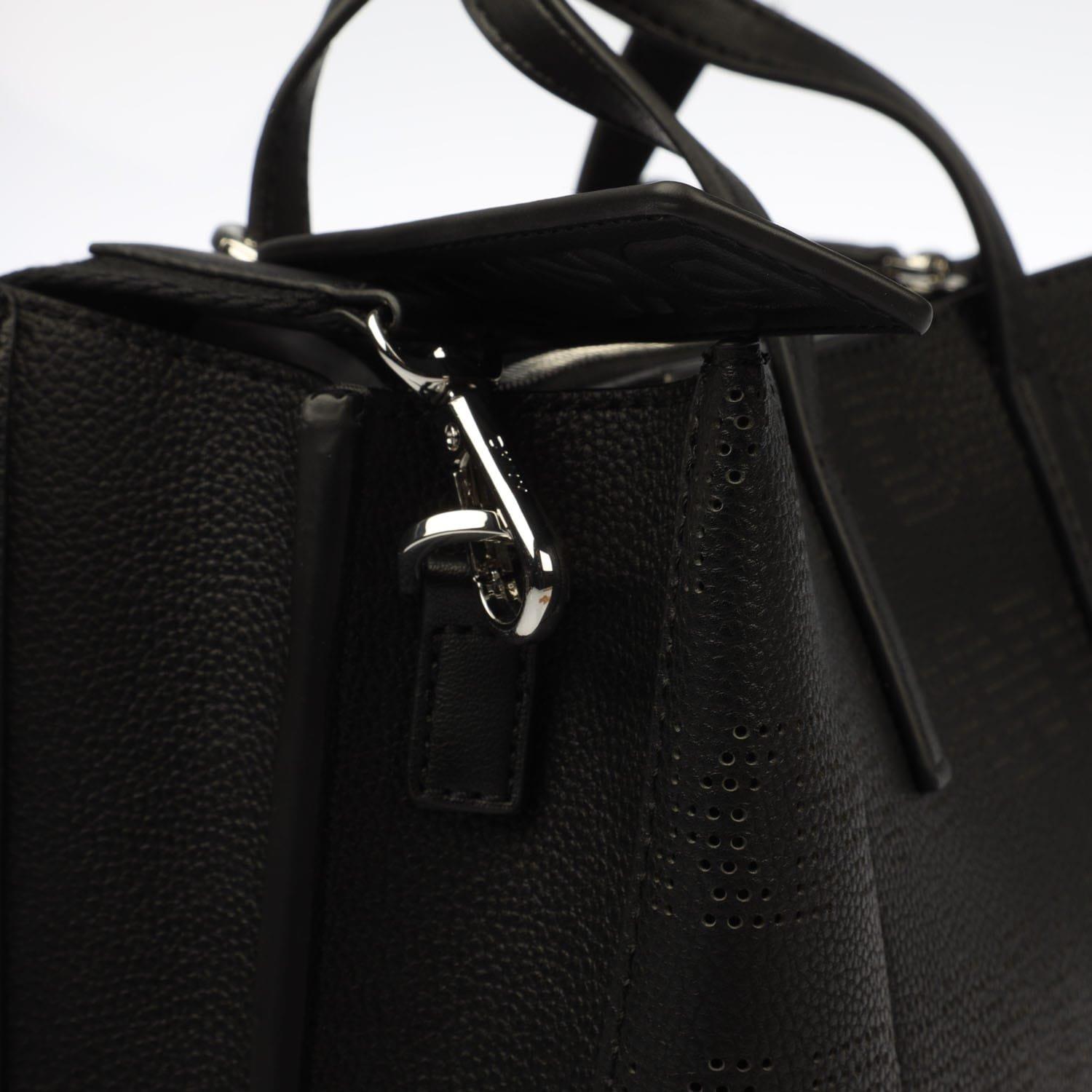 Black - DKNY - Fidela Satchel - 4