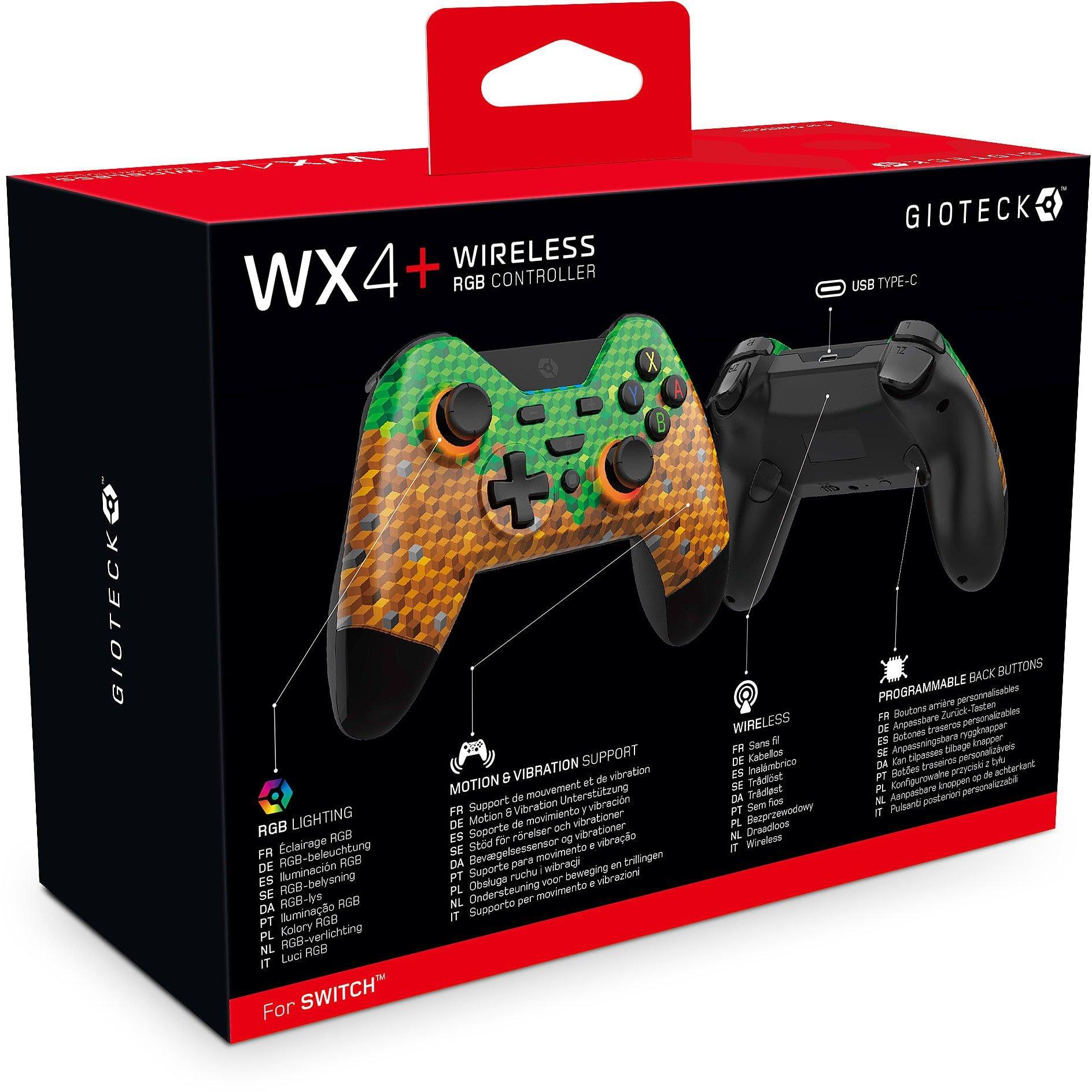 Gioteck WX-4 Wireless RGB Switch Controller Cubes | Sports World