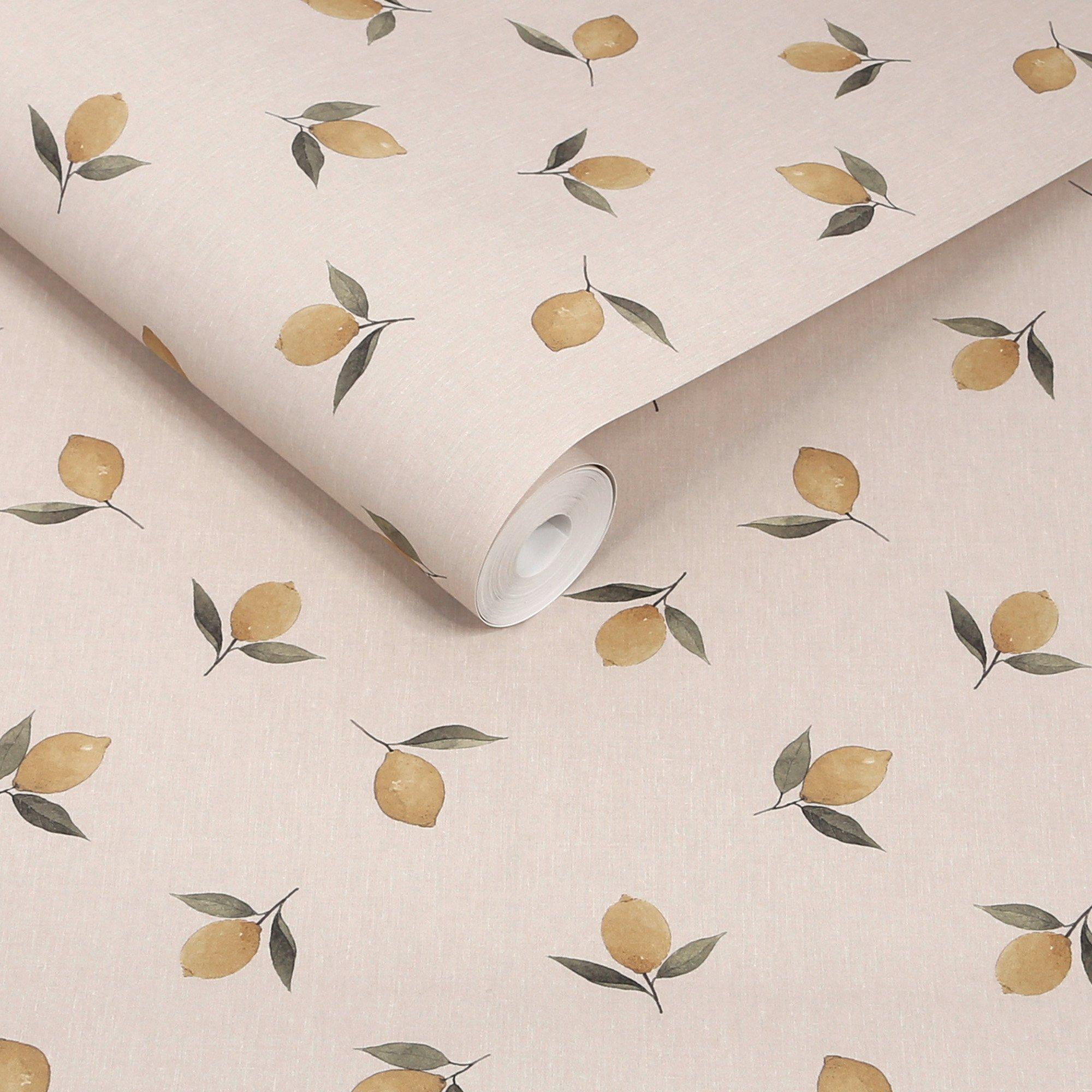 Soft Linen - Sophie Allport - Lemons Wallpaper - 3