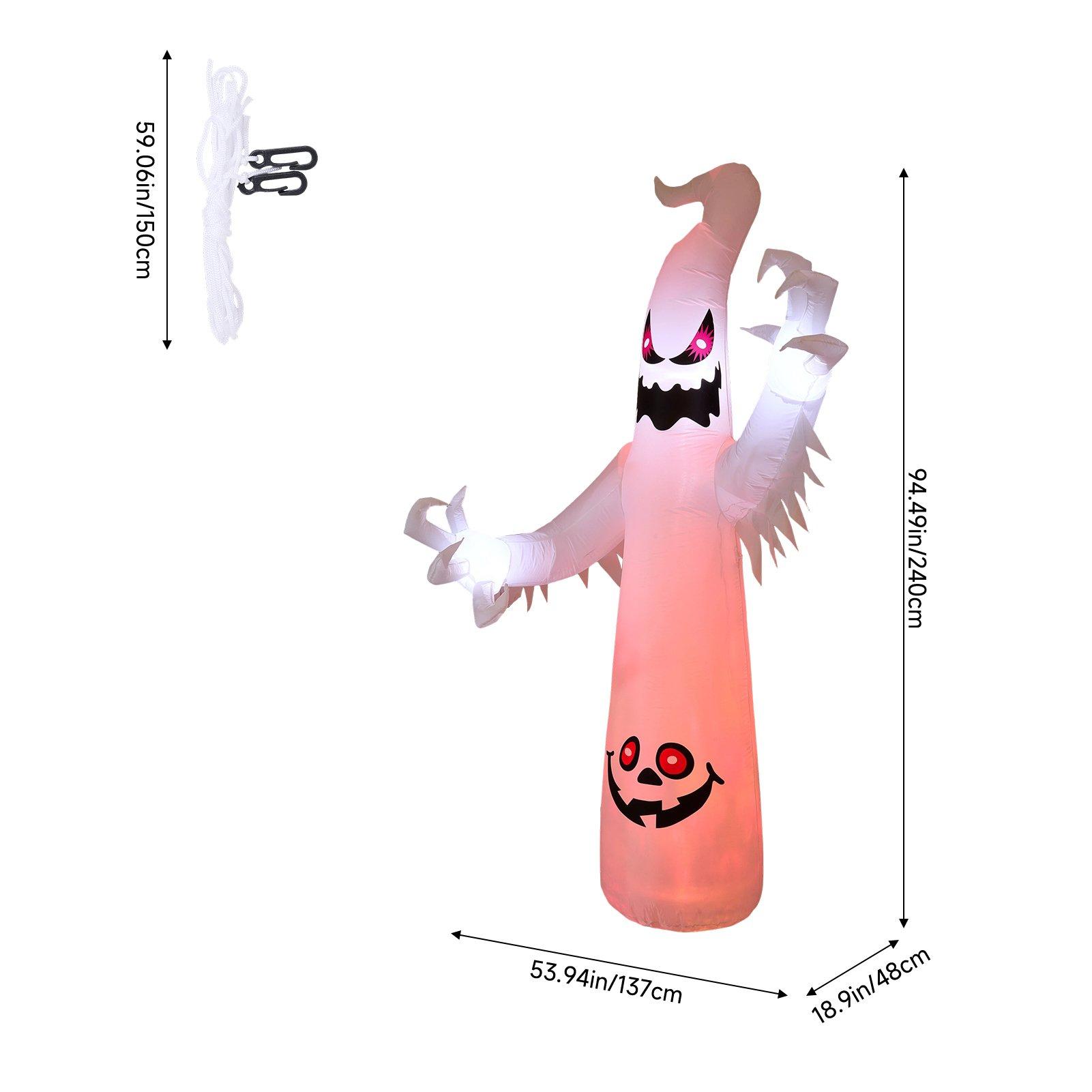 Multi - LIFE IDEAS - 7 FT Halloween Inflatable Ghost with LED Lights - 2