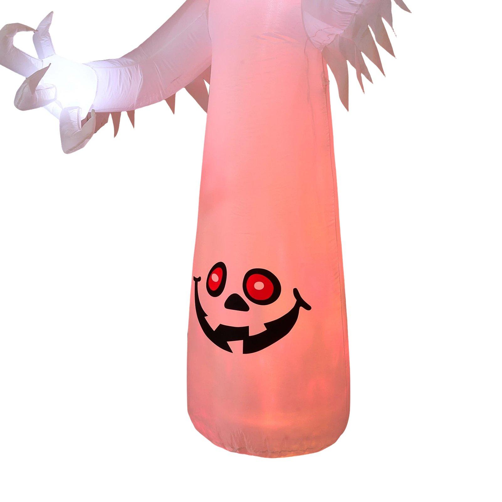Multi - LIFE IDEAS - 7 FT Halloween Inflatable Ghost with LED Lights - 4