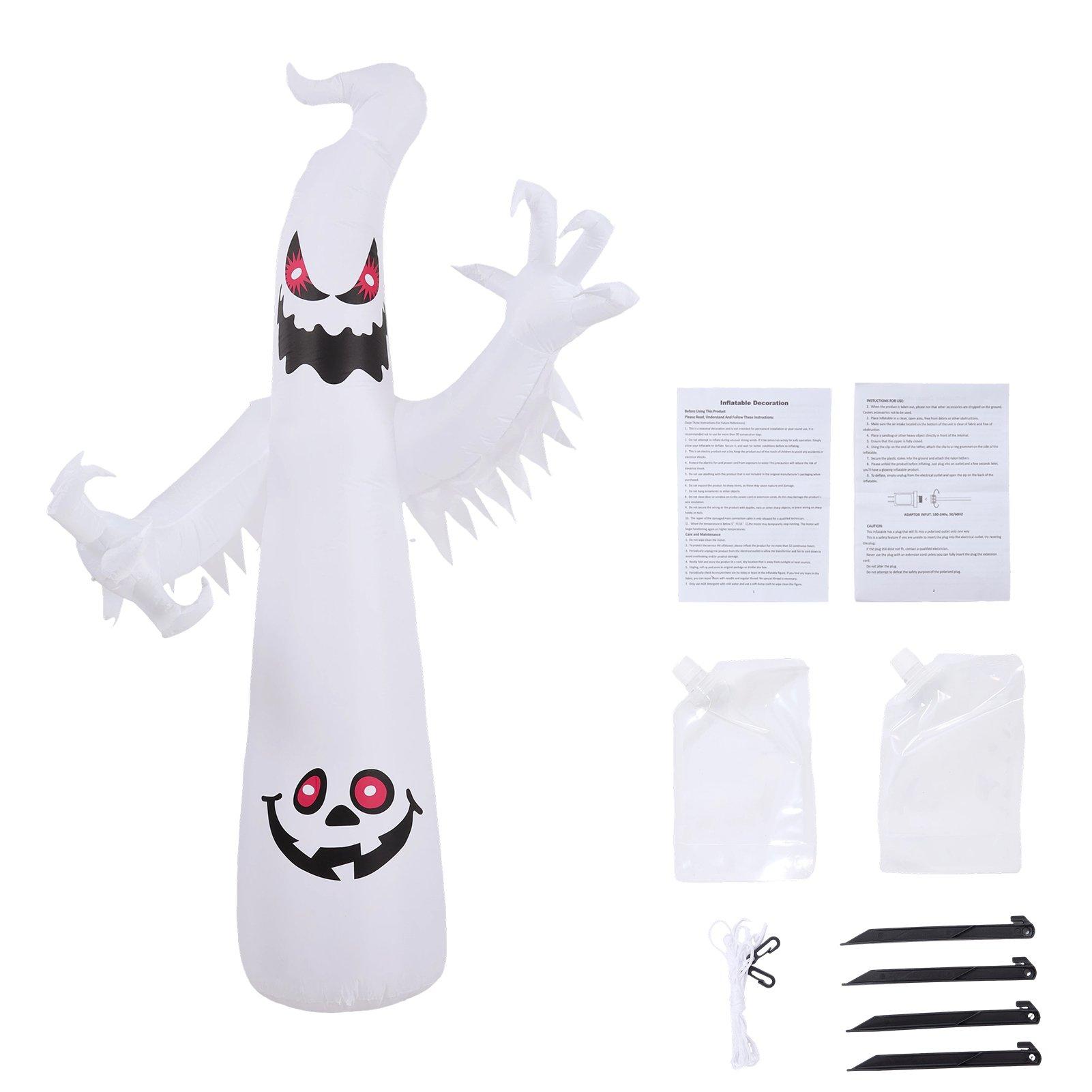 Multi - LIFE IDEAS - 7 FT Halloween Inflatable Ghost with LED Lights - 6