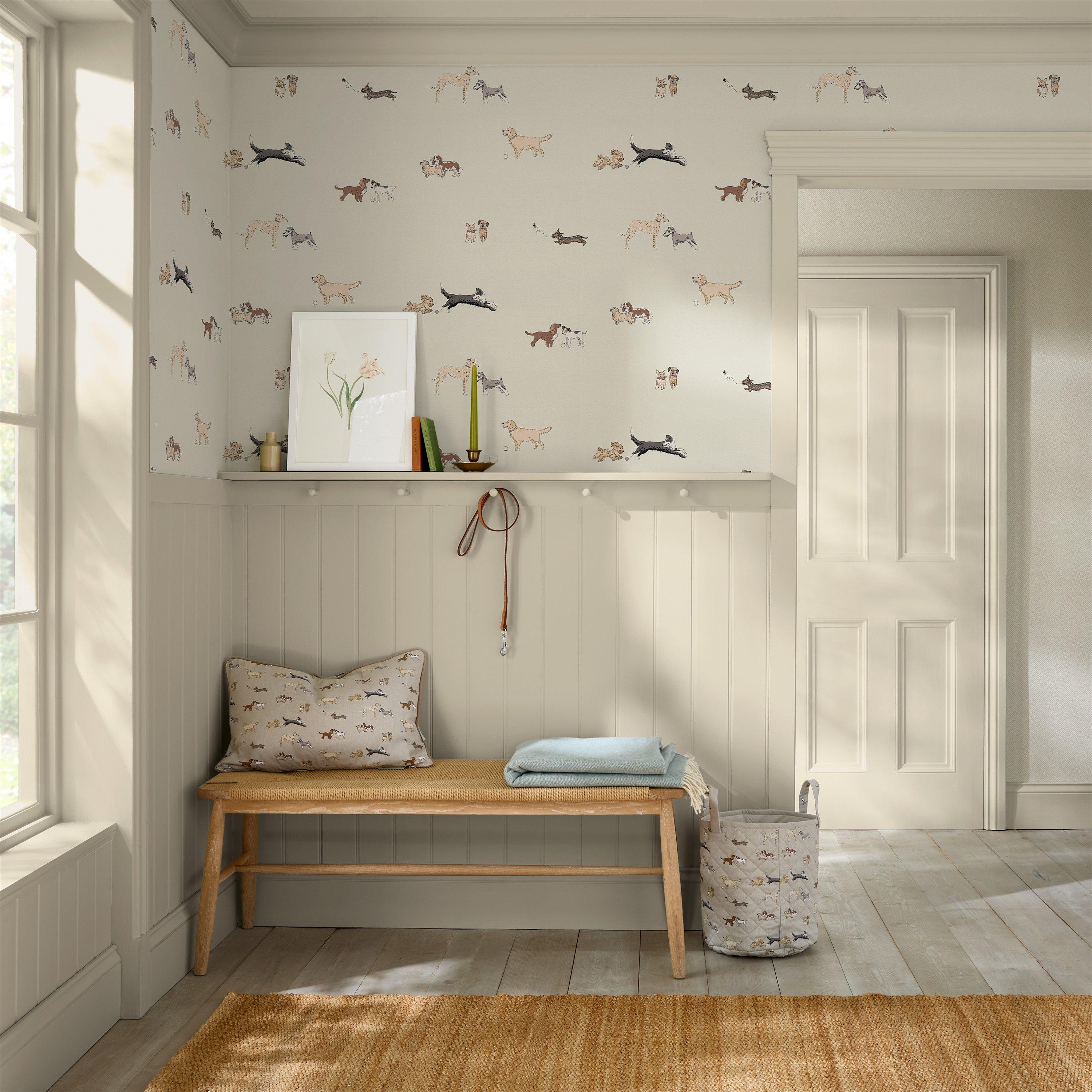 Off White - Sophie Allport - Doggy Daycare Wallpaper - 2