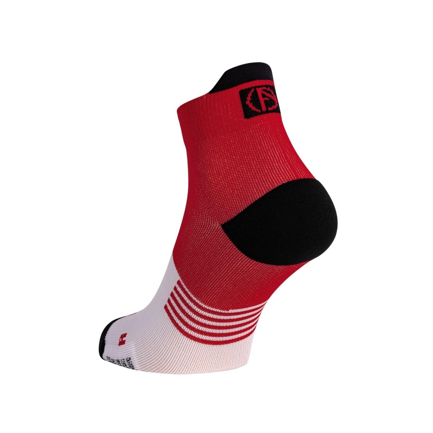 Neutral - Absolute 360 - Performance Running Socks: Ankle - Red/White - 3