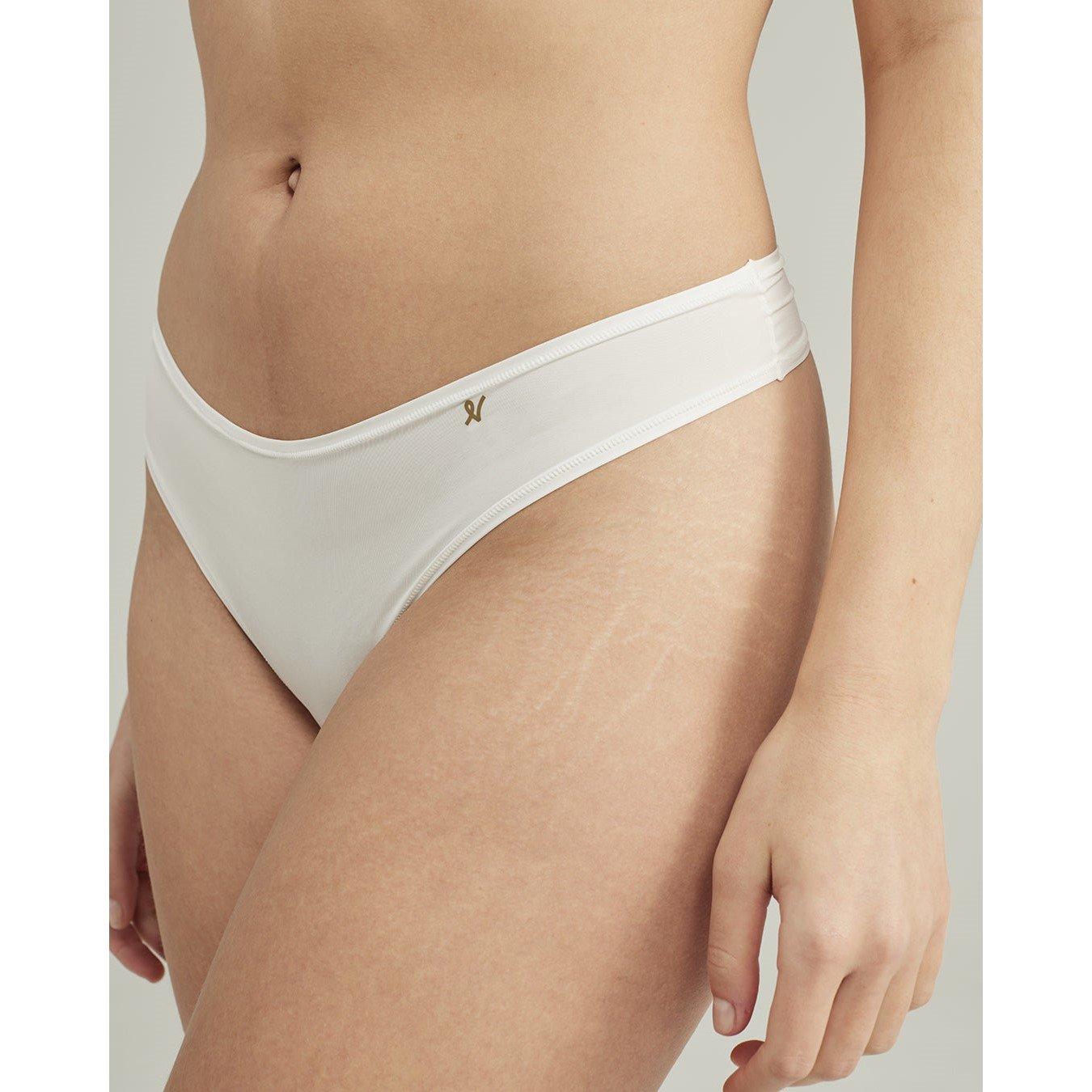 White - Nudea - DIPPED THONG SECOND SKIN STRETCH - 2