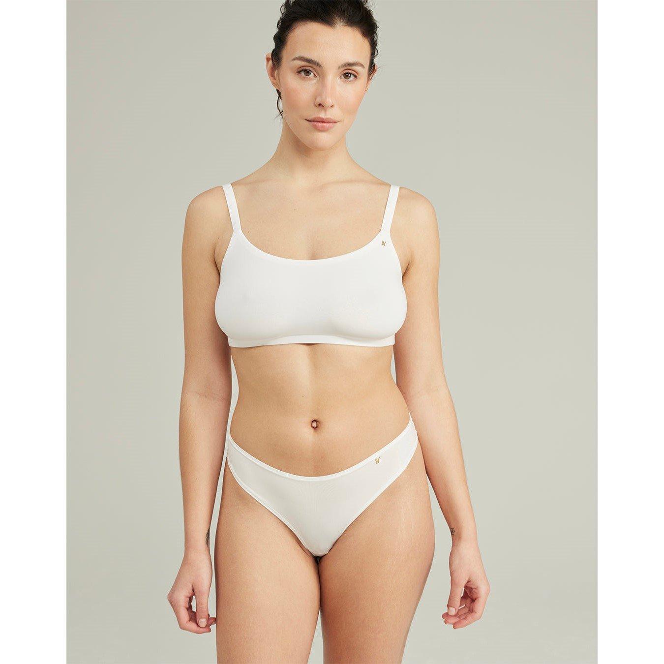 White - Nudea - DIPPED THONG SECOND SKIN STRETCH - 4