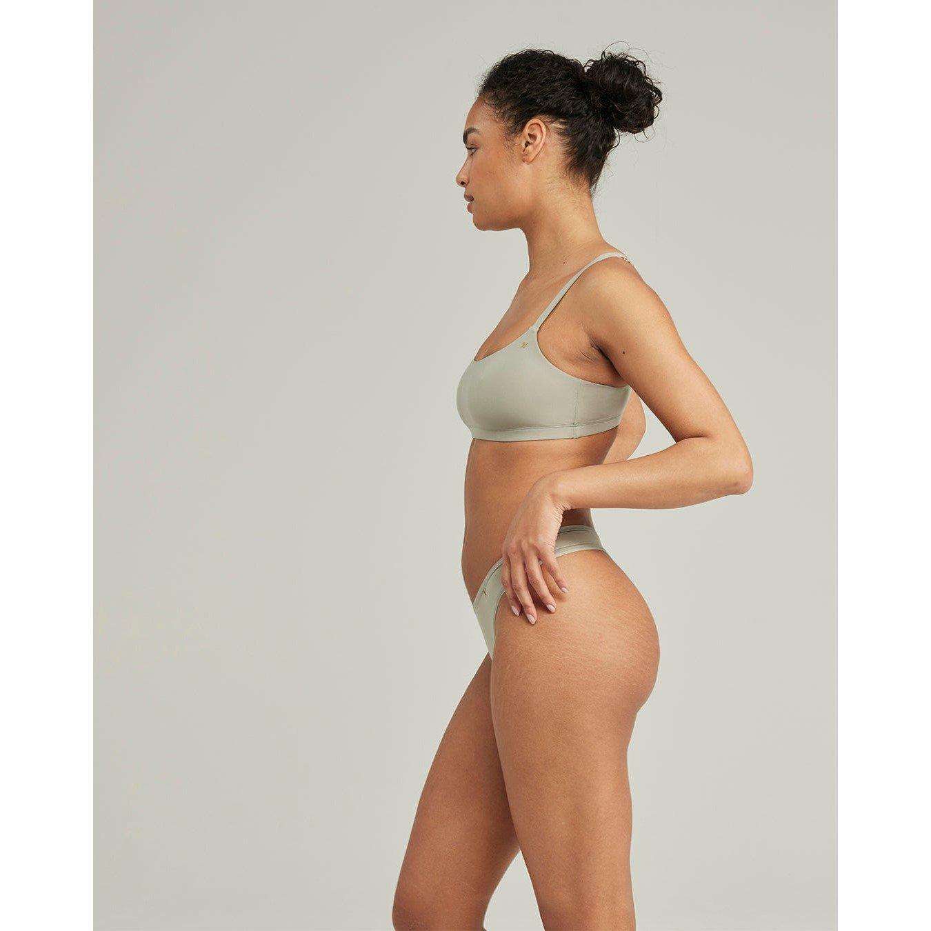 Sage Green - Nudea - DIPPED THONG SECOND SKIN STRETCH - 3