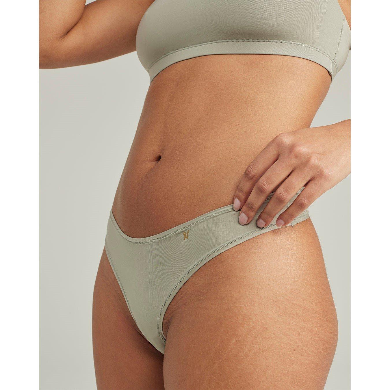 Sage Green - Nudea - DIPPED THONG SECOND SKIN STRETCH - 4