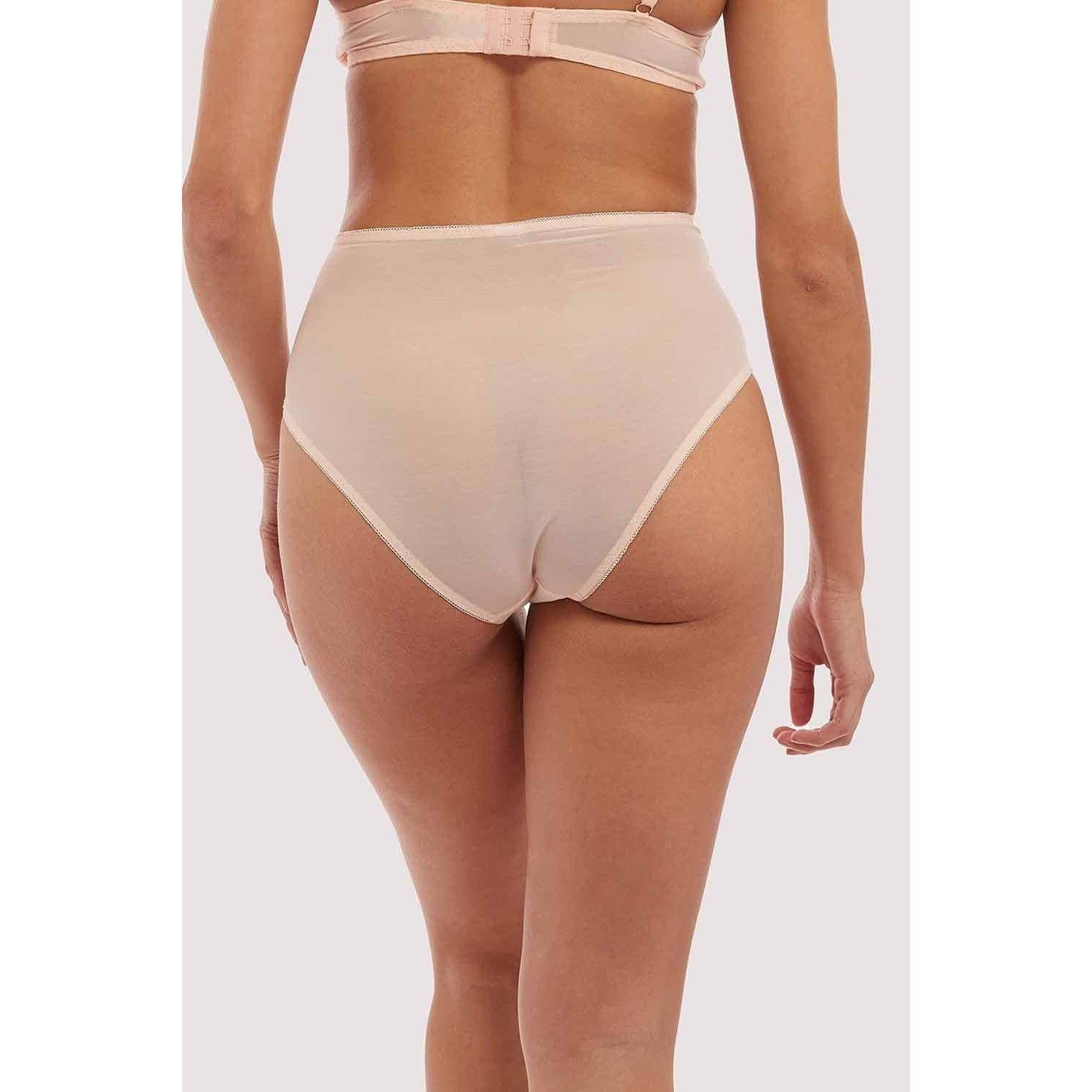 Pink - Playful Promises - Peach Mesh Classic Brief - 2