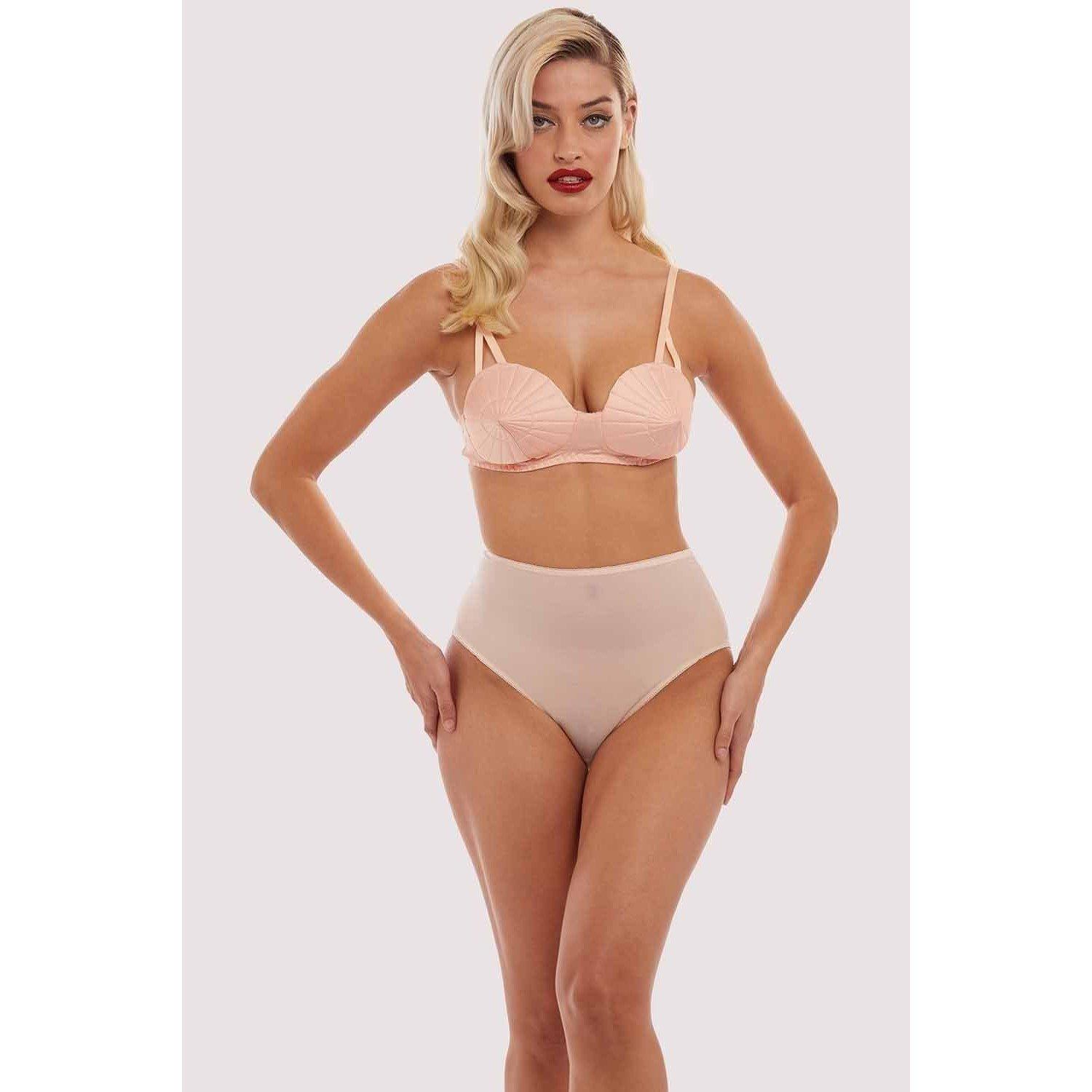 Pink - Playful Promises - Peach Mesh Classic Brief - 3