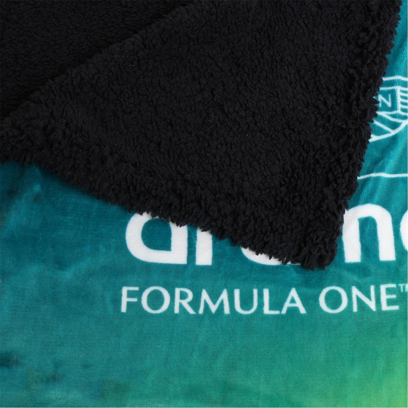 Green - Aston Martin - Aston Martin Wings Sherpa Fleece Blanket - 4