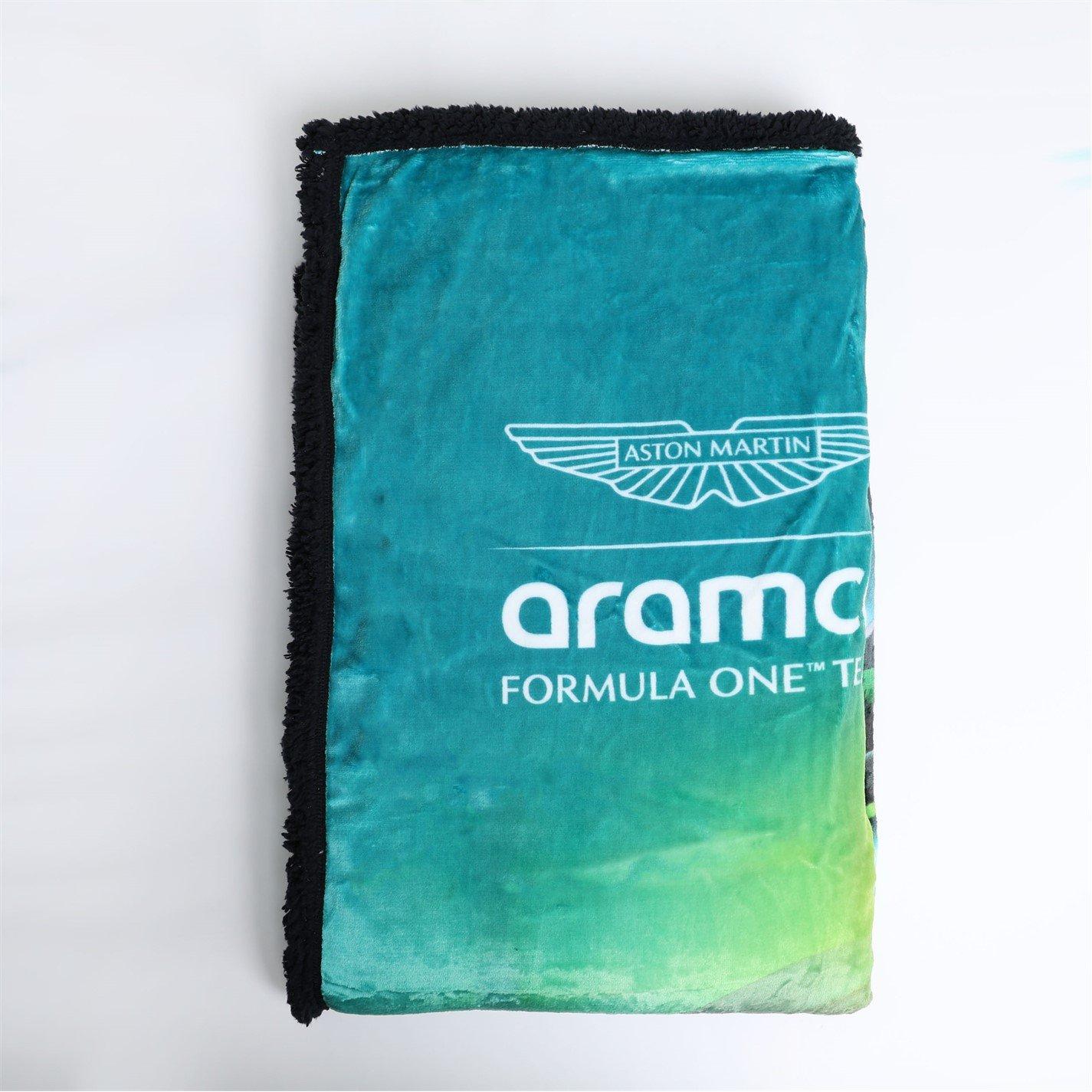 Green - Aston Martin - Aston Martin Wings Sherpa Fleece Blanket - 5