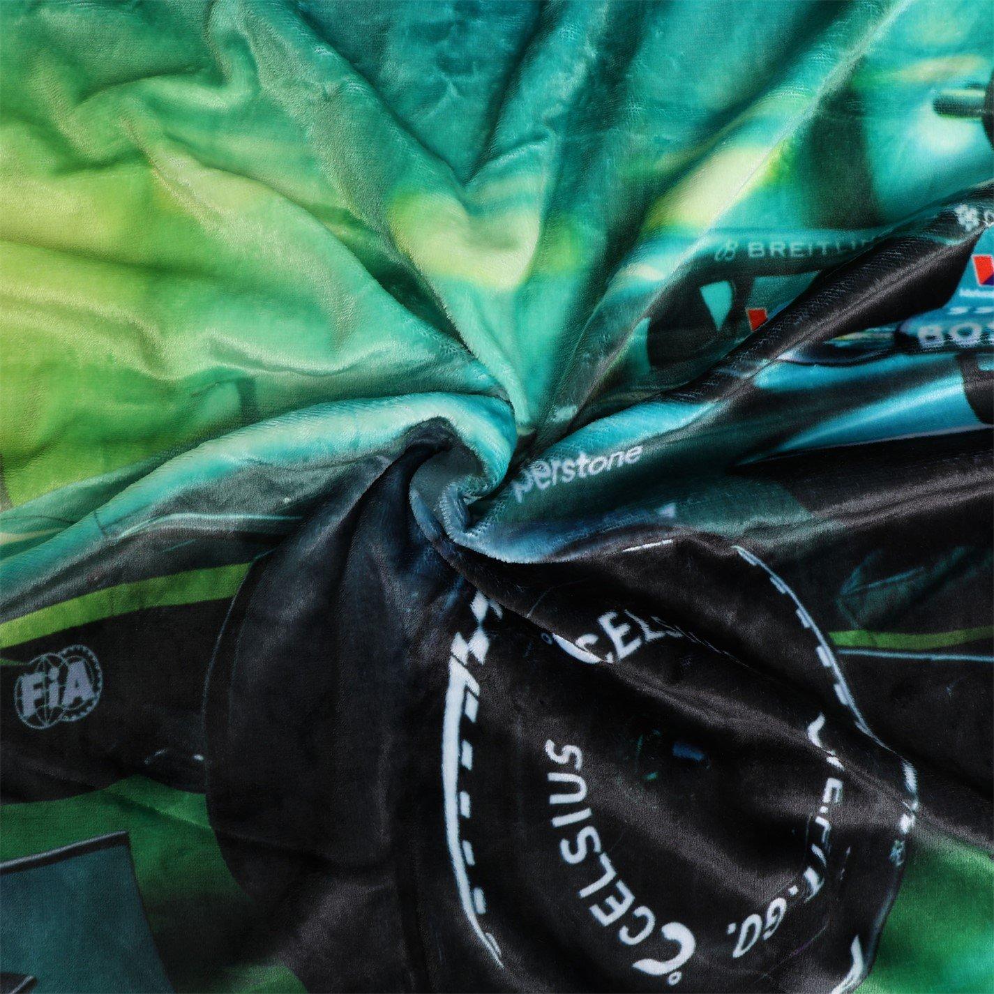 Green - Aston Martin - Aston Martin Wings Sherpa Fleece Blanket - 6
