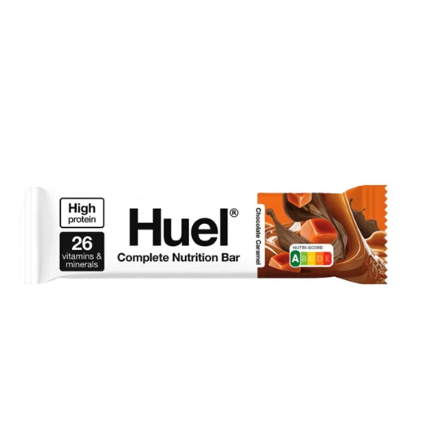 Huel  Complete Nutrition Bars (12 X 51G Bars) - Chocolate Caram - Pack of 12