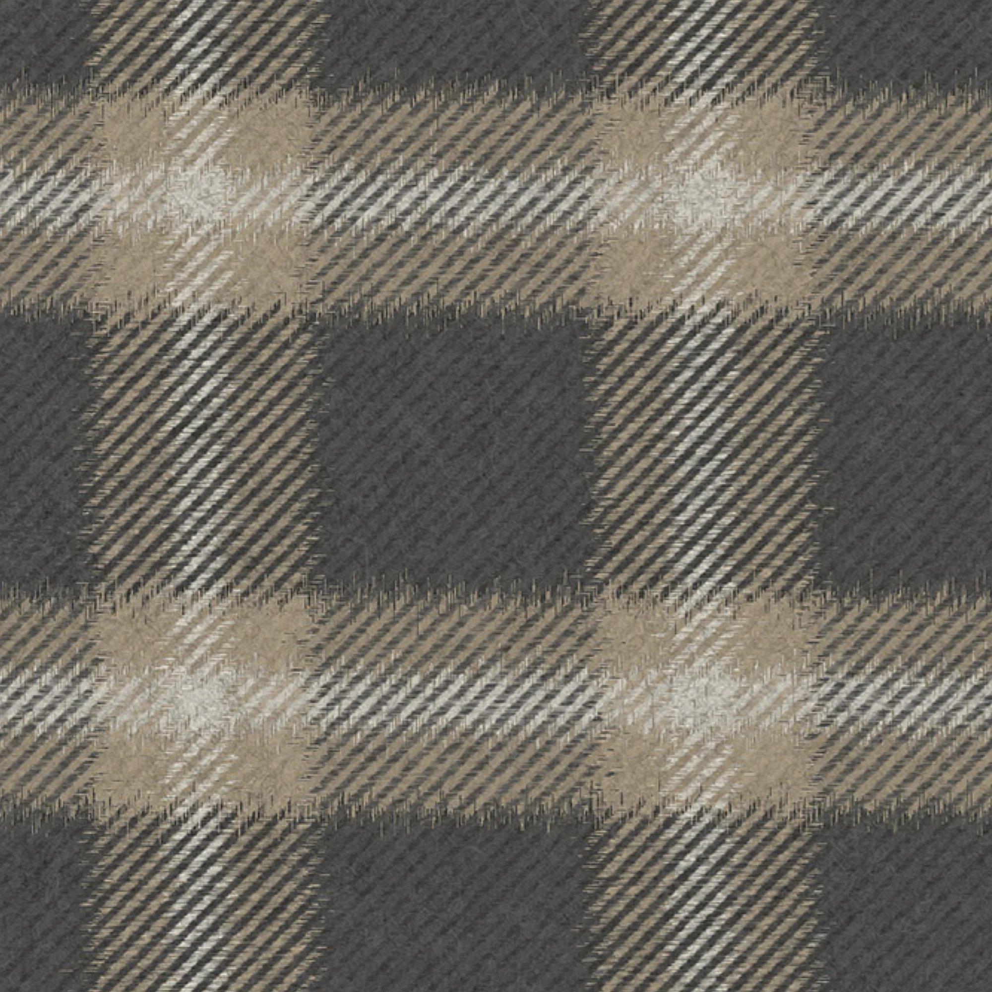 Charcoal - Superfresco Easy - Eildon Weave Charcoal Wallpaper - 4