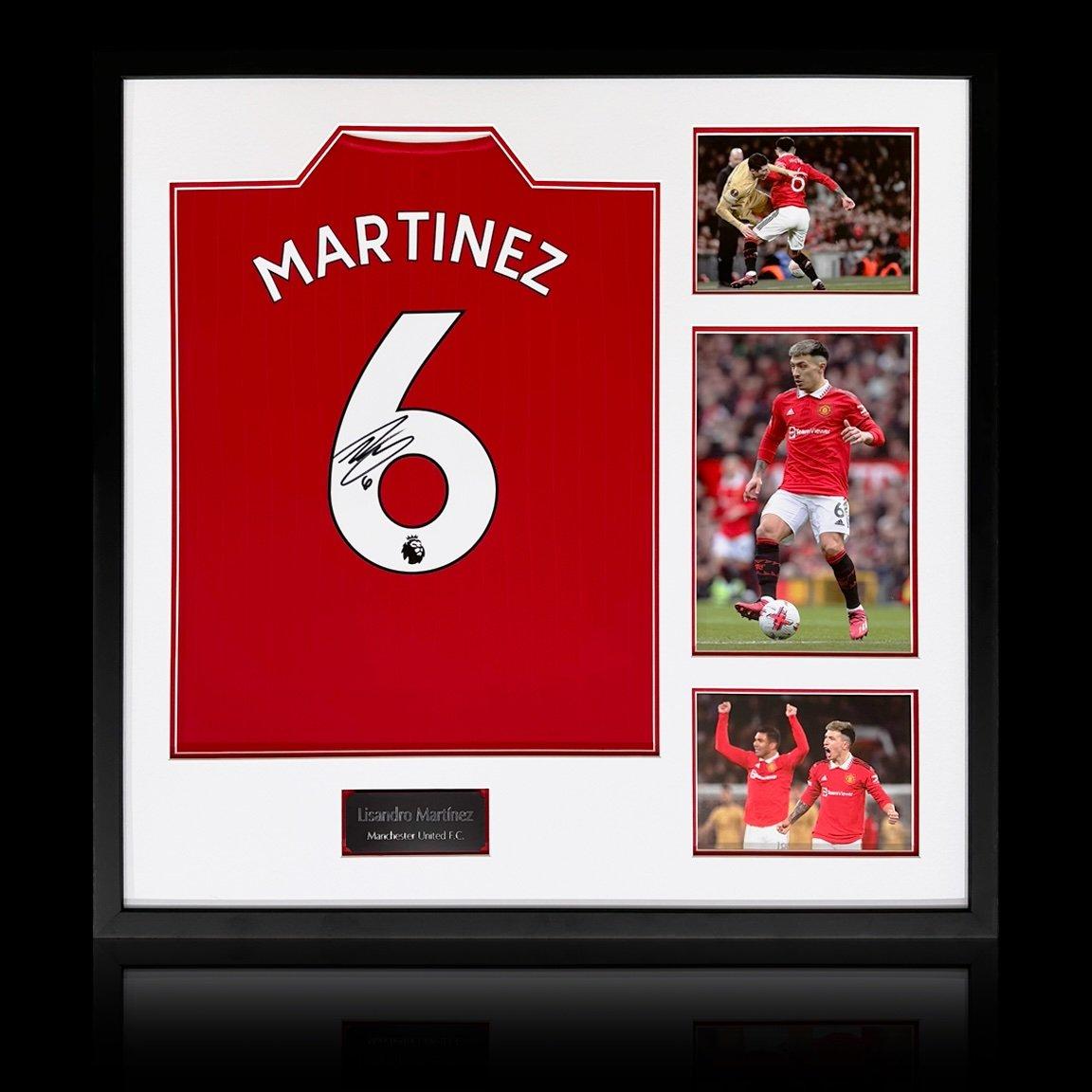 Red - The Fan Cave - Lisandro Martinez Signed Manchester United Elite F - 1