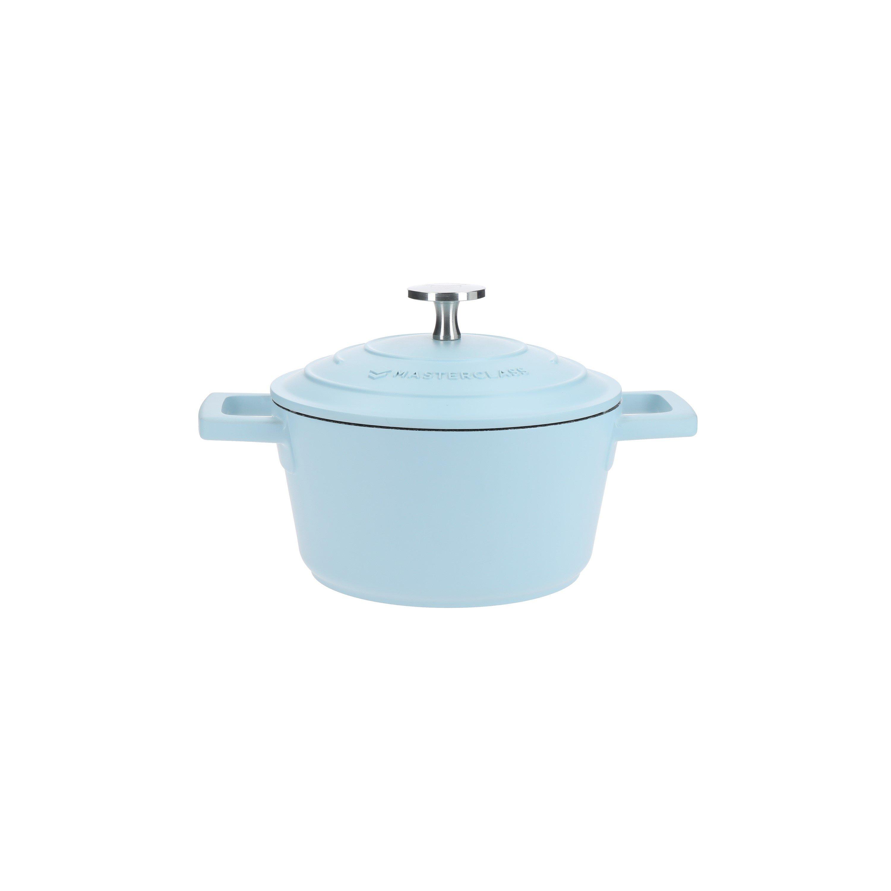 Sky Blue - MasterClass - Cast Aluminium Casserole Dish with Lid Sky Blue - 1