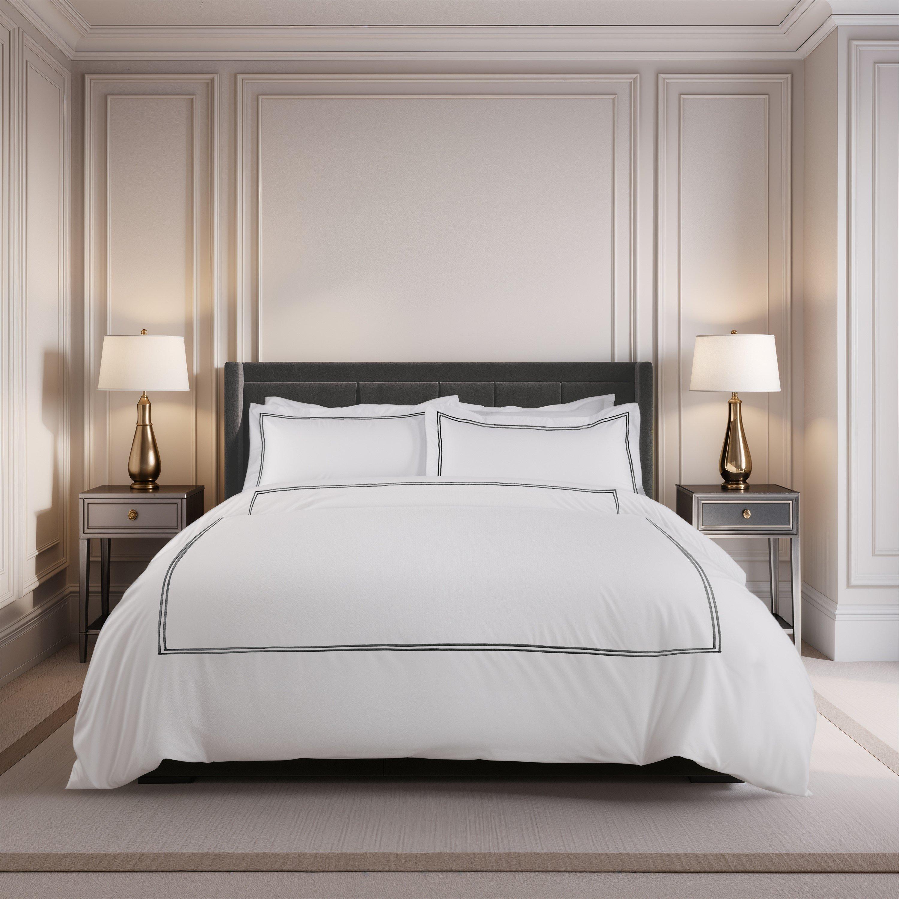 Duvet Embroidered Set Oxford Pillowcases Mayfair