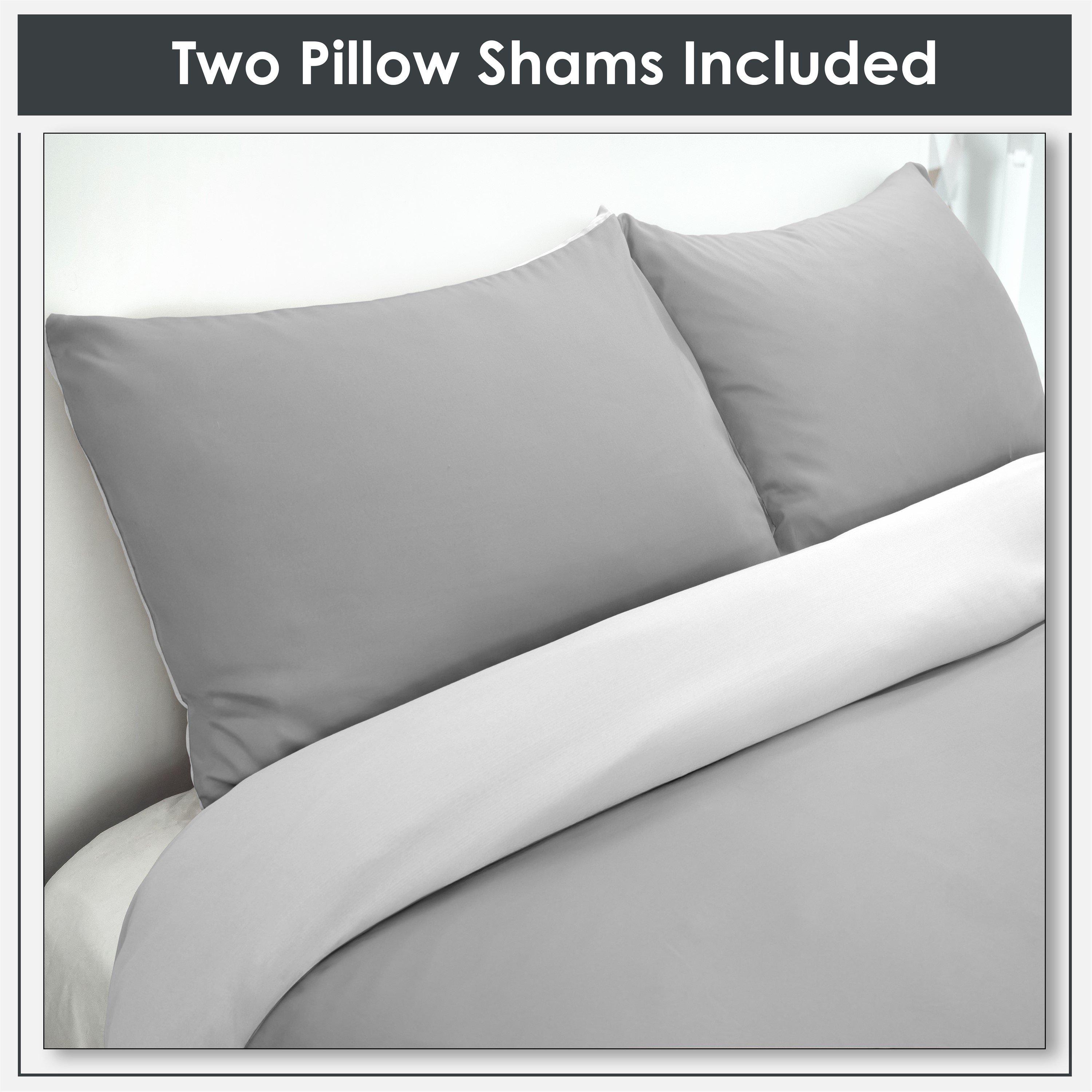 Grey/White - Emma Barclay - Duvet Set Reversible Non Iron Soft Touch Lyla - 3