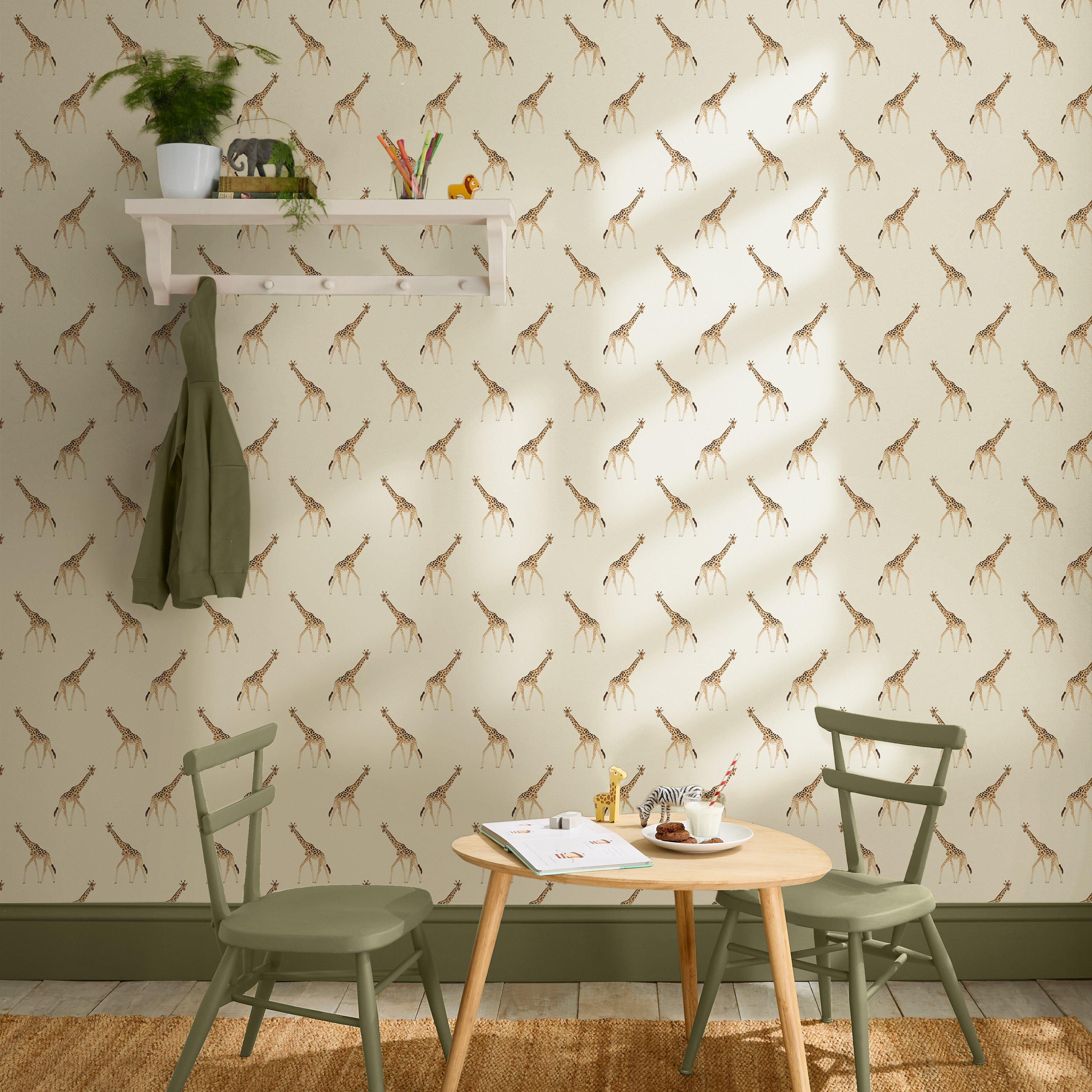 Off White - Sophie Allport - Giraffe Wallpaper - 2