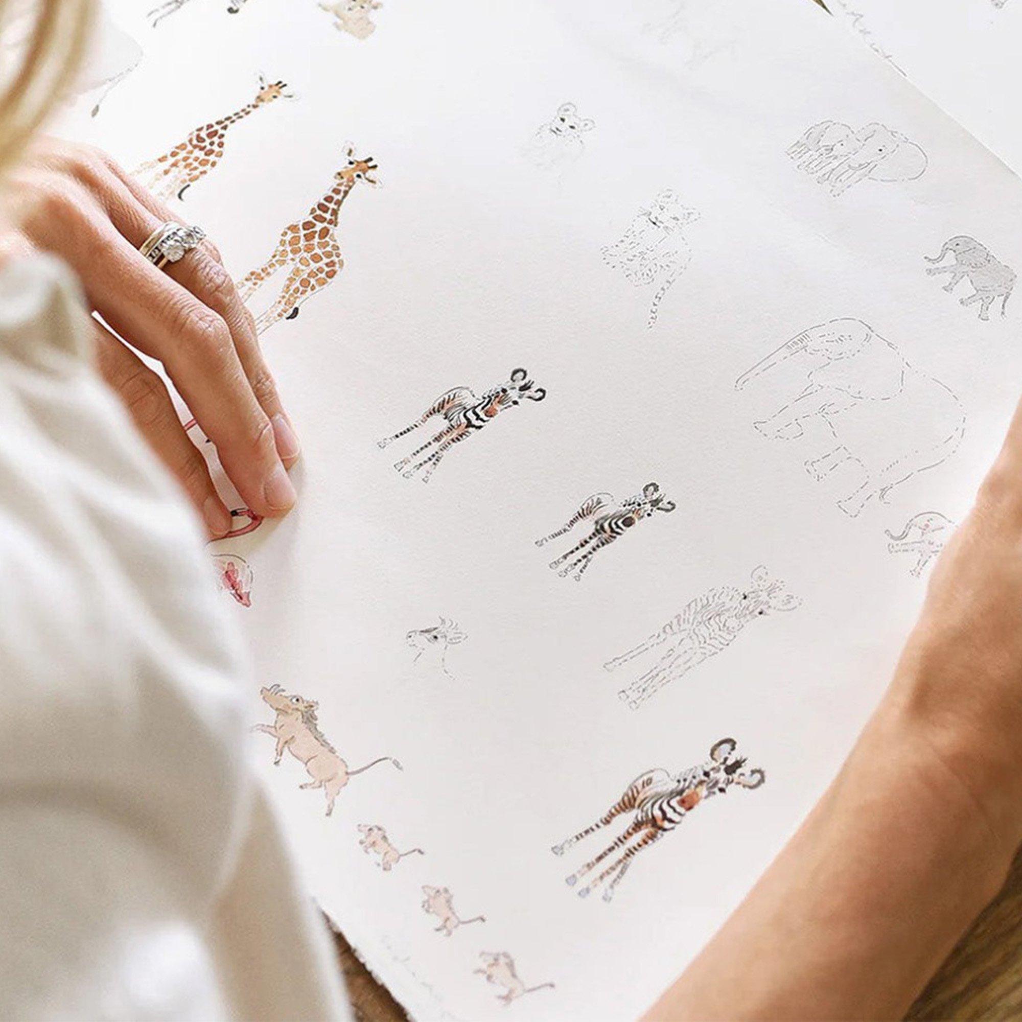 Off White - Sophie Allport - Giraffe Wallpaper - 5